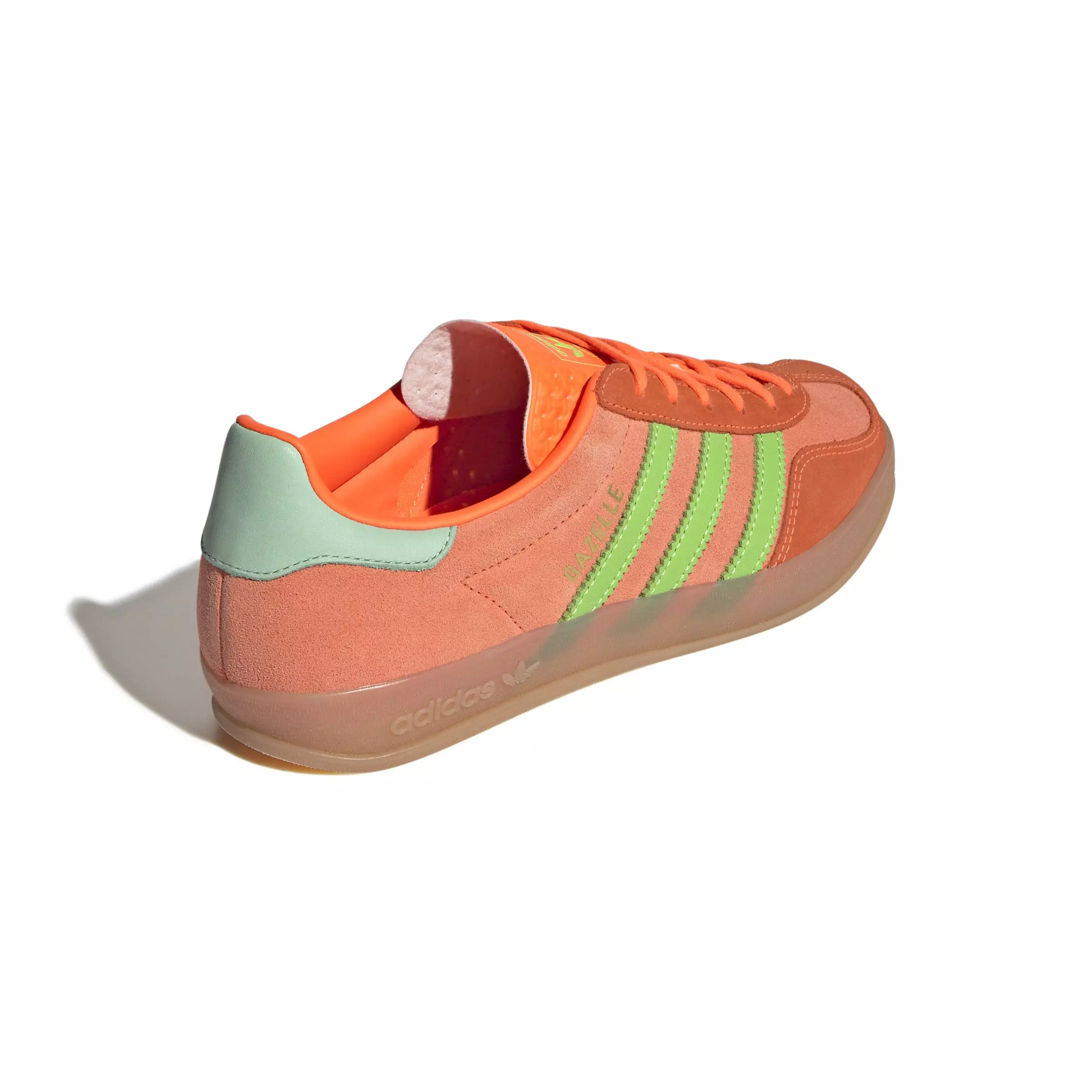 adidas Originals Gazelle "Clear Mint/Solar Orange/Solar Green" Women's Shoe - MINT/ORANGE/GREEN