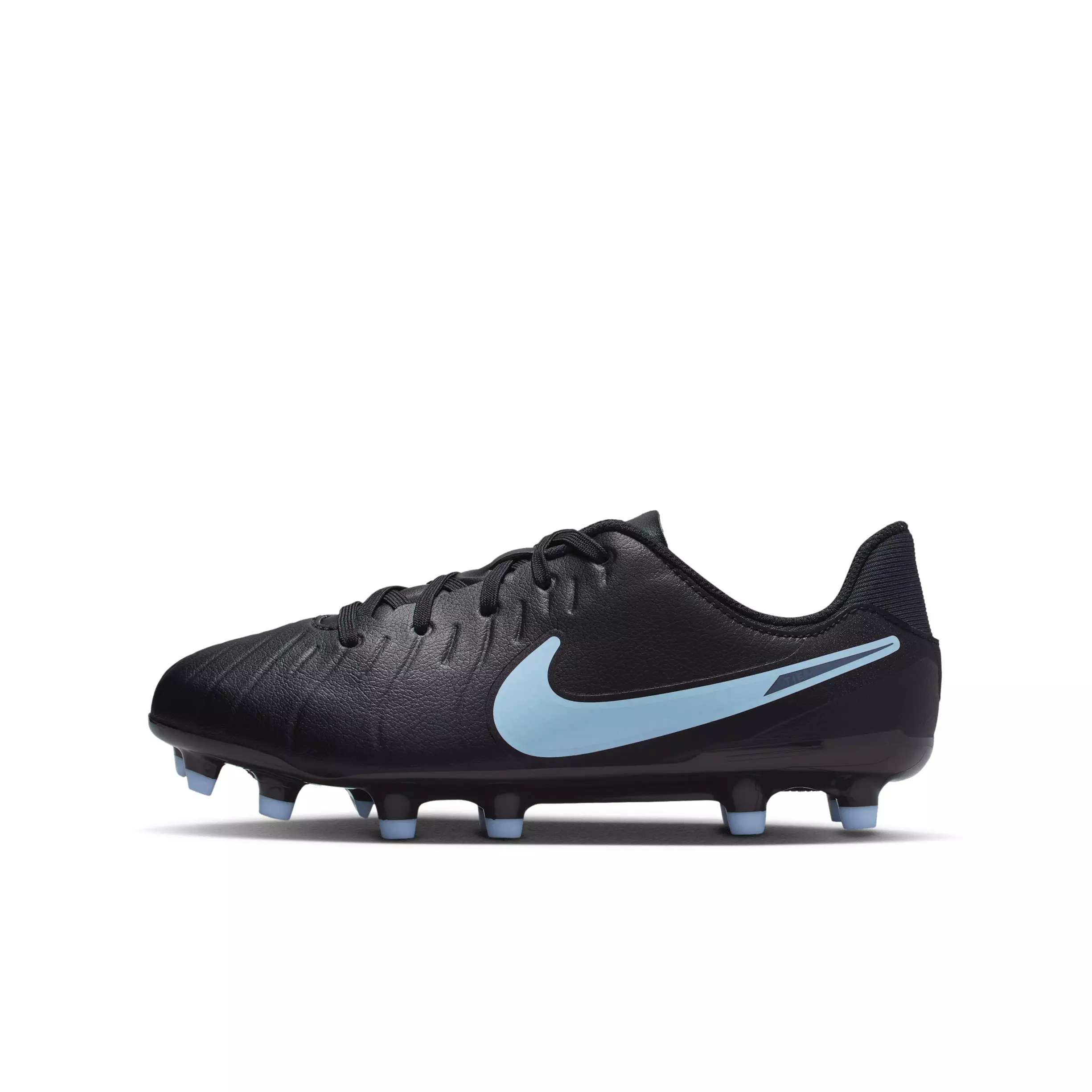 Nike Jr. Tiempo Legend 10 Academy MG "Black/Black" Grade School Kids' Soccer Cleat - BLACK/BLACK