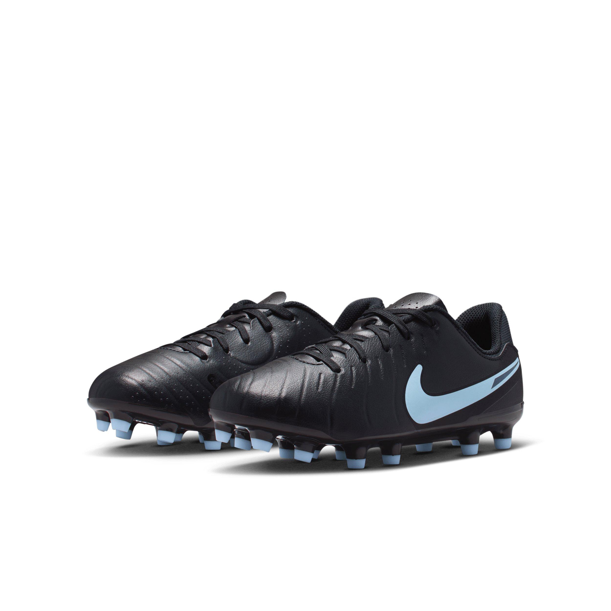 Nike Jr. Tiempo Legend 10 Academy MG Grade School Kids' "Black/Black" Soccer Cleat