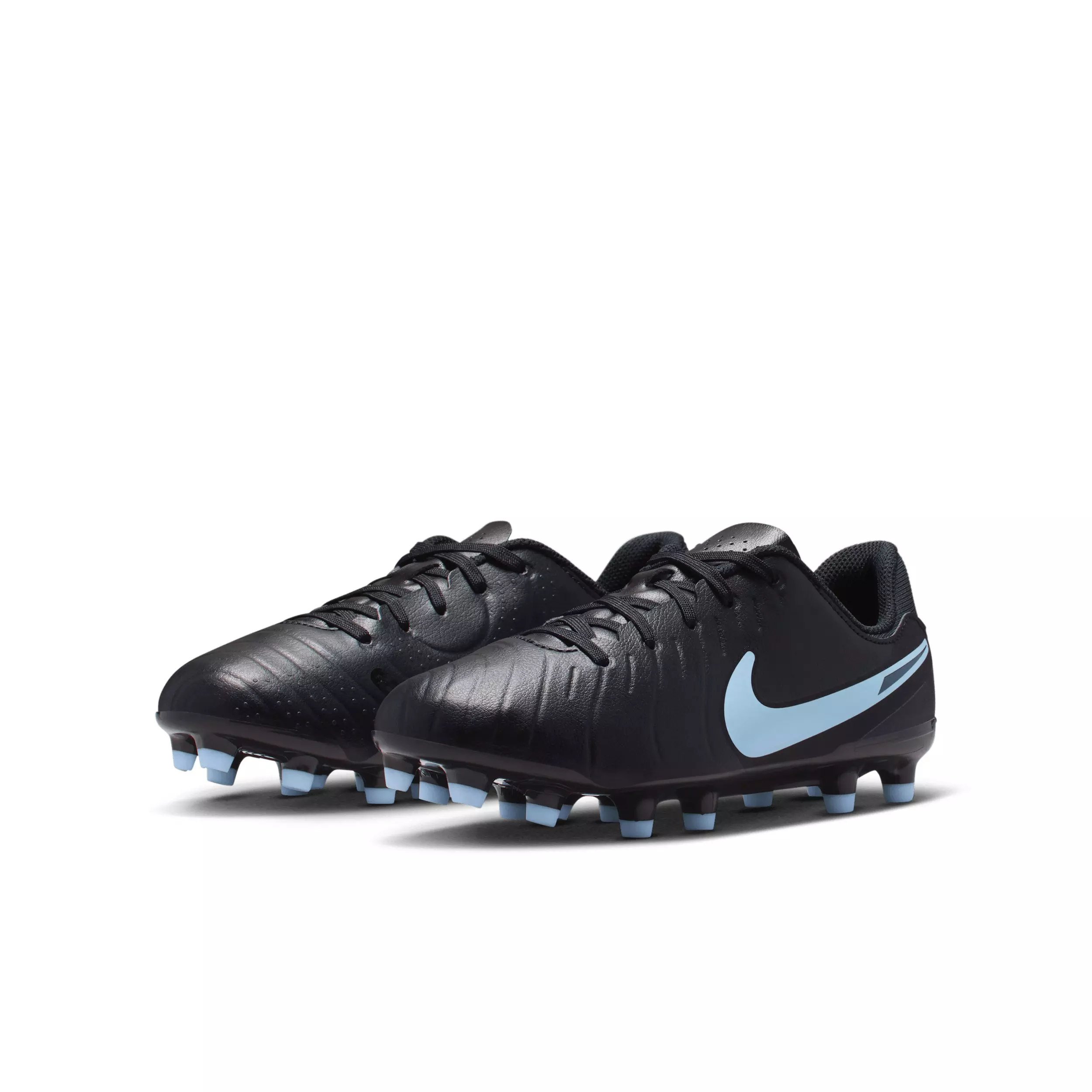 Nike Jr. Tiempo Legend 10 Academy MG "Black/Black" Grade School Kids' Soccer Cleat - BLACK/BLACK