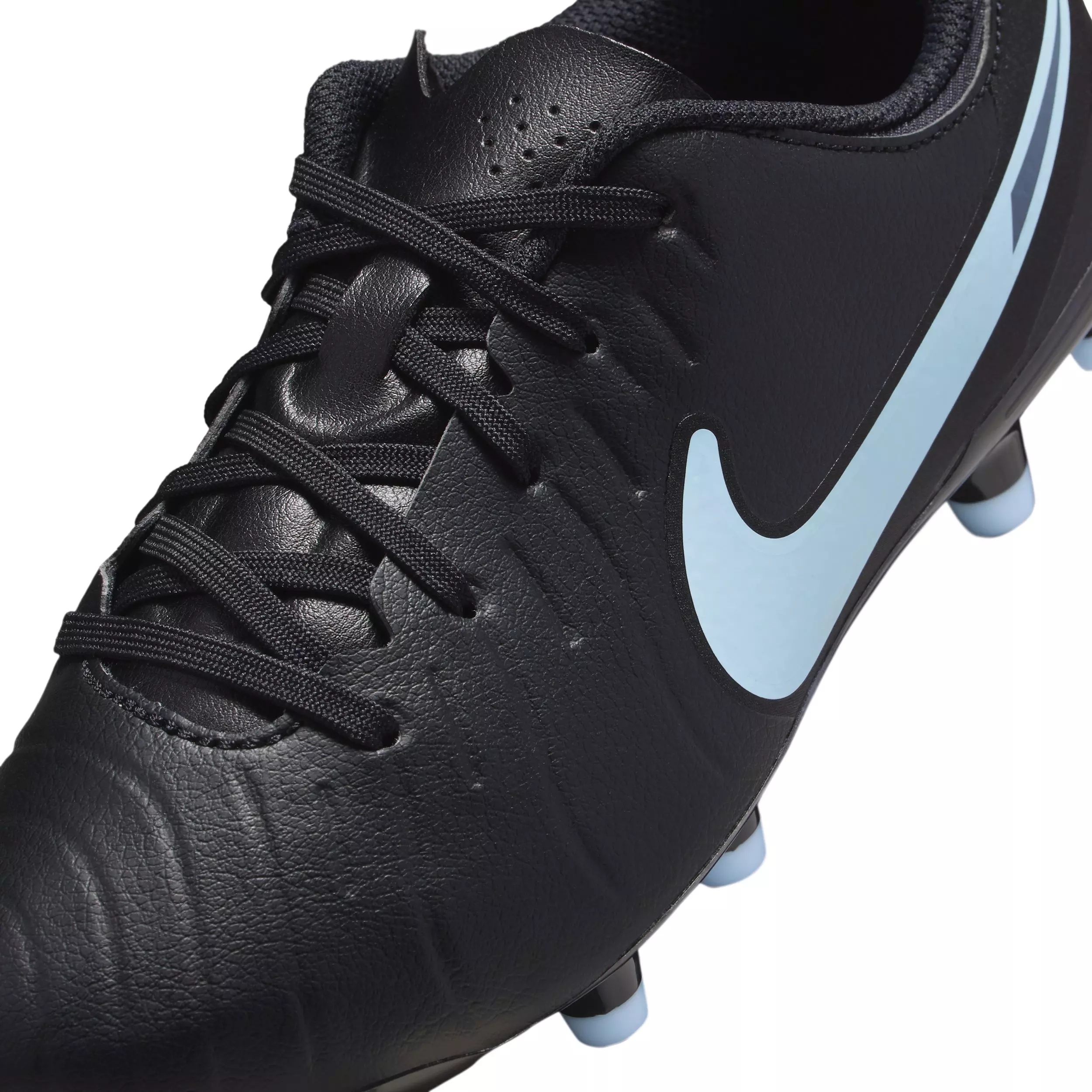 Nike Jr. Tiempo Legend 10 Academy MG "Black/Black" Grade School Kids' Soccer Cleat - BLACK/BLACK