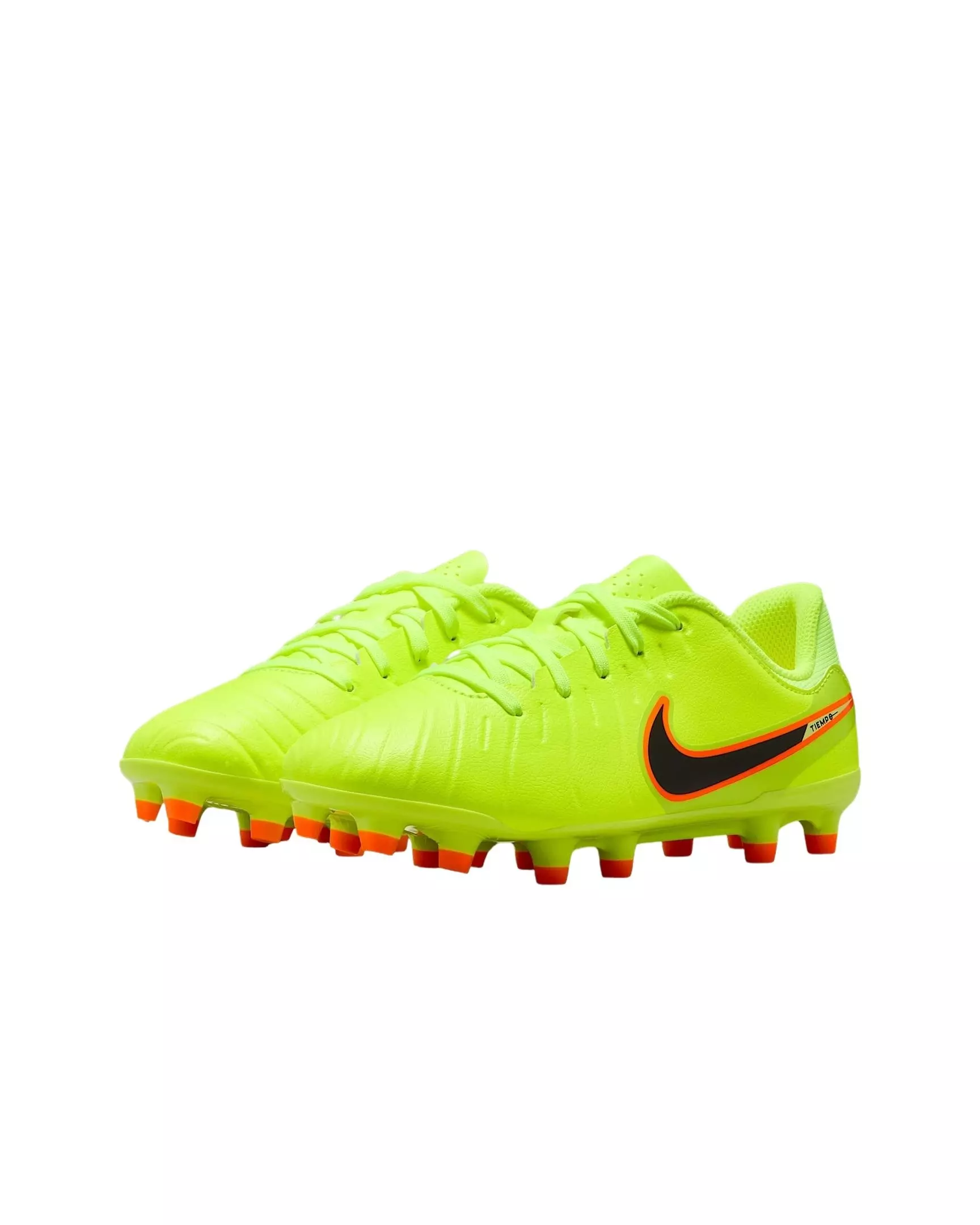 Nike Jr. Tiempo Legend 10 Academy MG "Volt/Black" Grade School Kids' Soccer Cleat - VOLT/BLACK