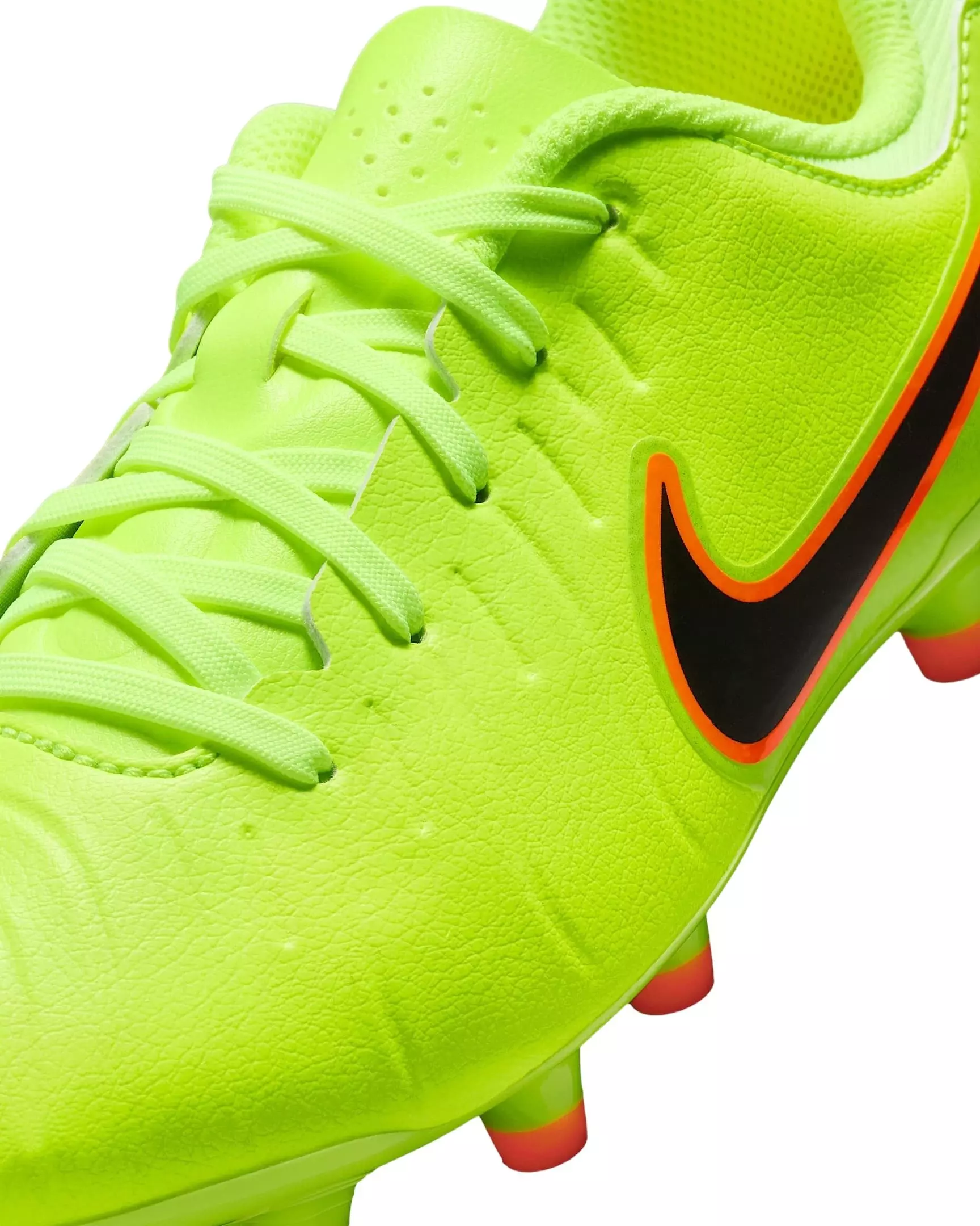 Nike Jr. Tiempo Legend 10 Academy MG "Volt/Black" Grade School Kids' Soccer Cleat - VOLT/BLACK