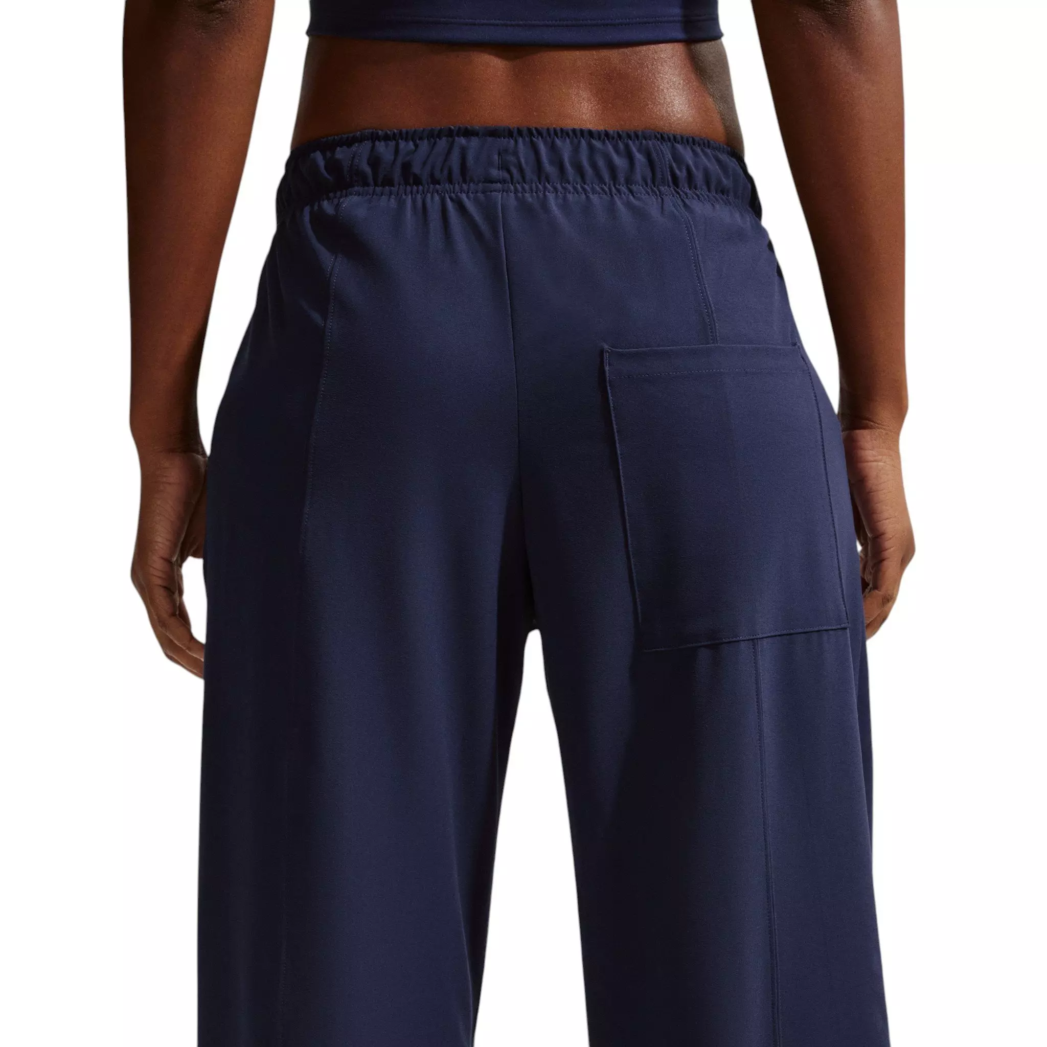 Nike Women's One Dri-FIT Woven Wide-Leg Pants - Navy - NAVY