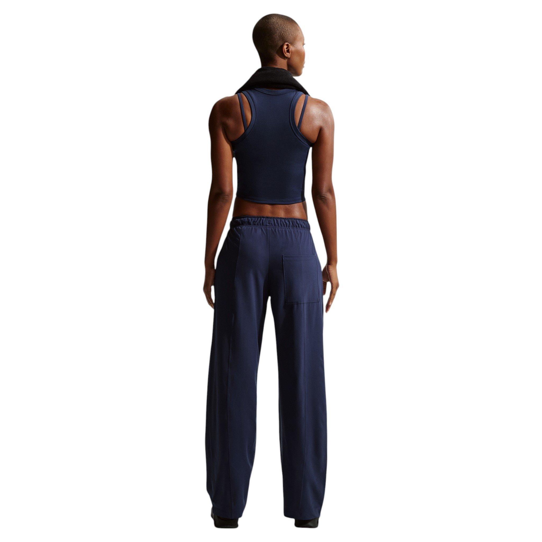 Nike Women's One Dri-FIT Woven Wide-Leg Pants - Navy - NAVY