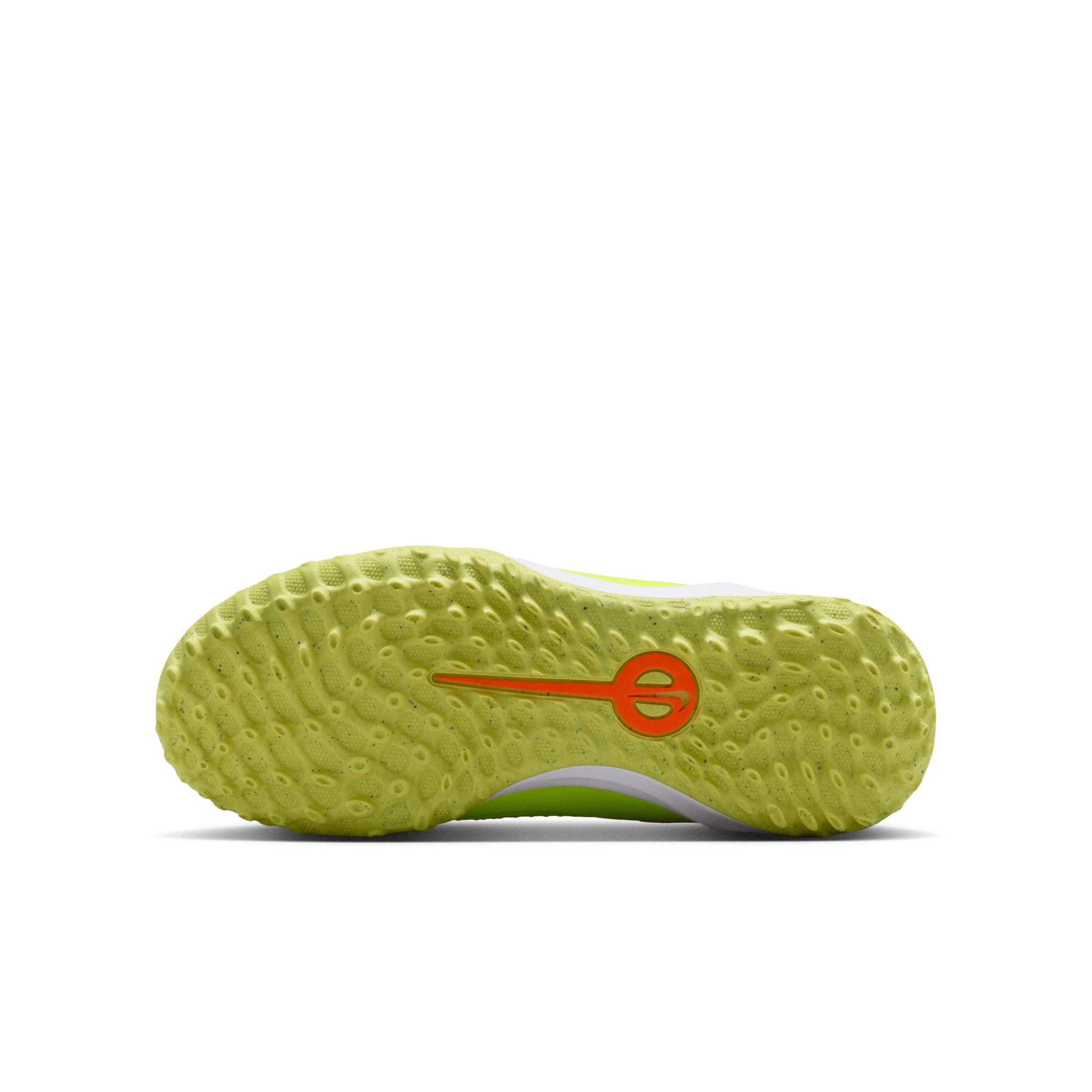 Nike Jr. Tiempo Legend 10 Academy Turf Grade School Kids' "Volt/Black" Soccer Shoe