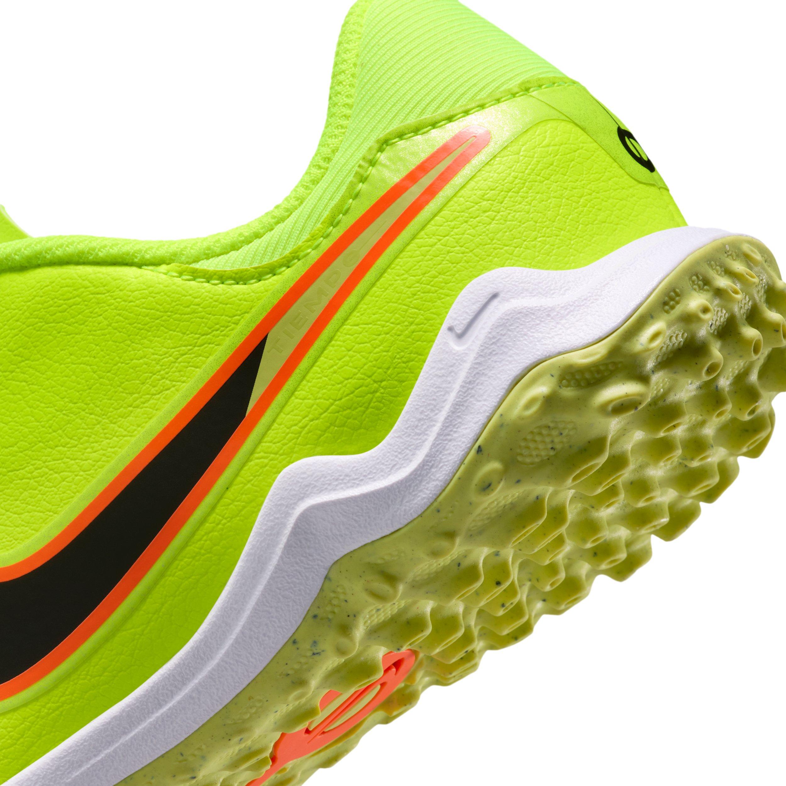 Nike Jr. Tiempo Legend 10 Academy Turf Grade School Kids' "Volt/Black" Soccer Shoe
