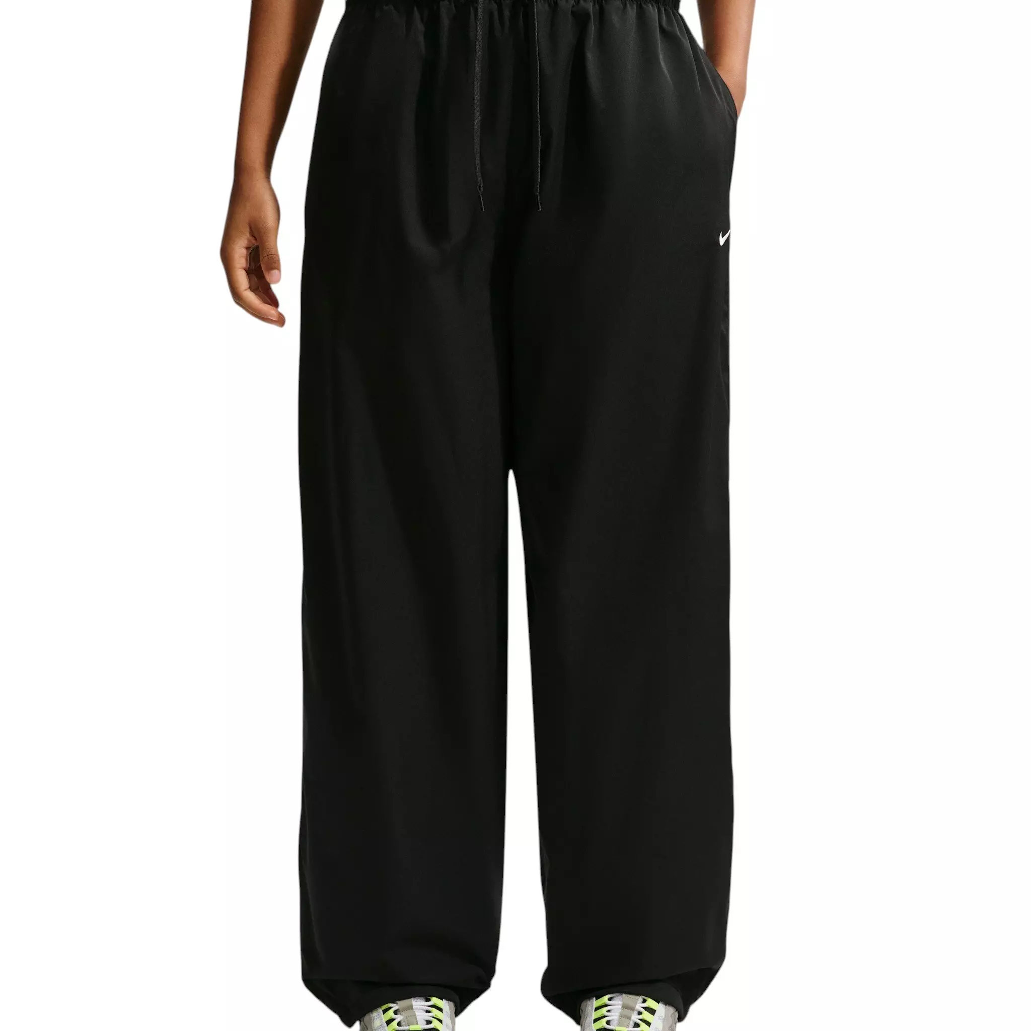 Nike Women's Sportswear Loose High-Waisted Track Pants - Black - BLACK