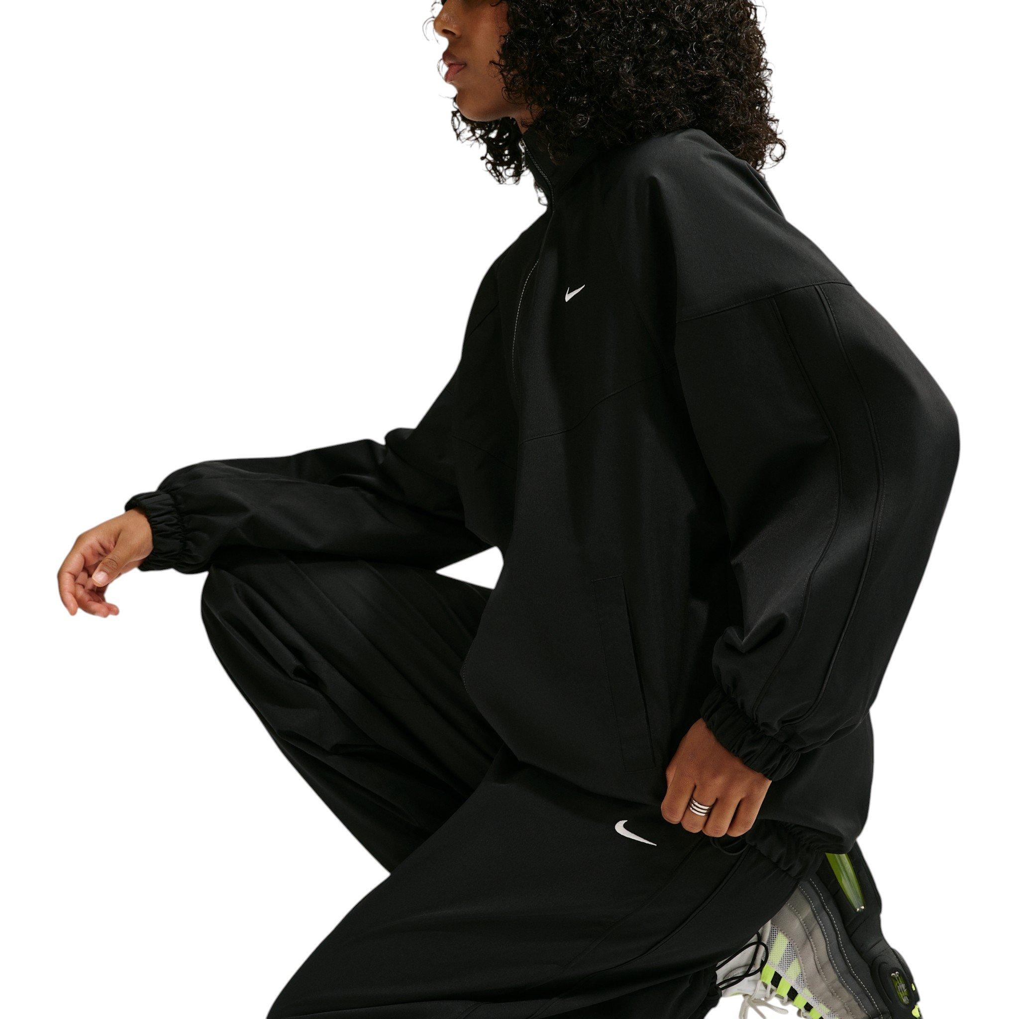 Nike Women's Sportswear Loose High-Waisted Track Pants - Black - BLACK