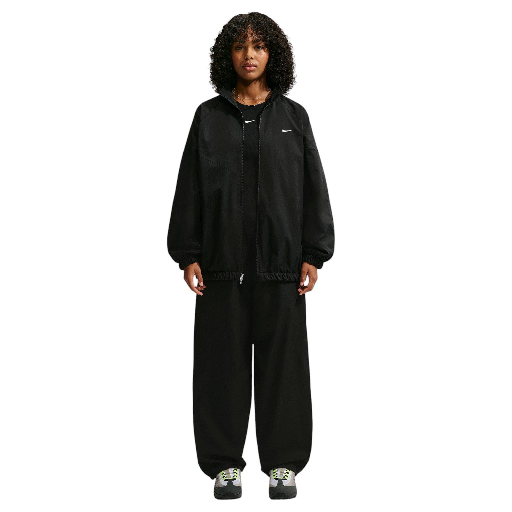 Nike Women's Sportswear Loose High-Waisted Track Pants - Black - BLACK