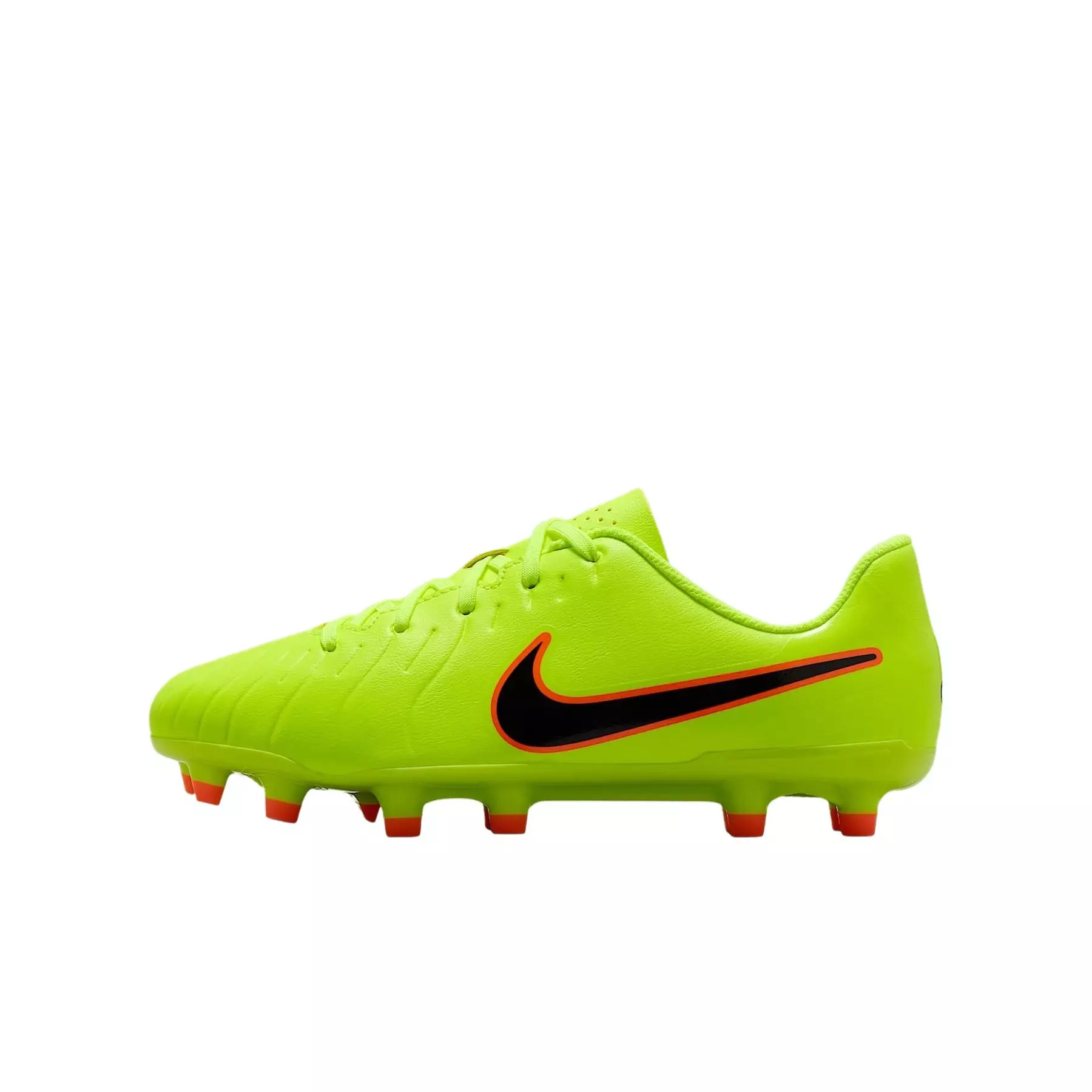 Nike Jr. Tiempo Legend 10 Club MG "Volt/Black" Grade School Kids' Soccer Cleat - VOLT/BLACK