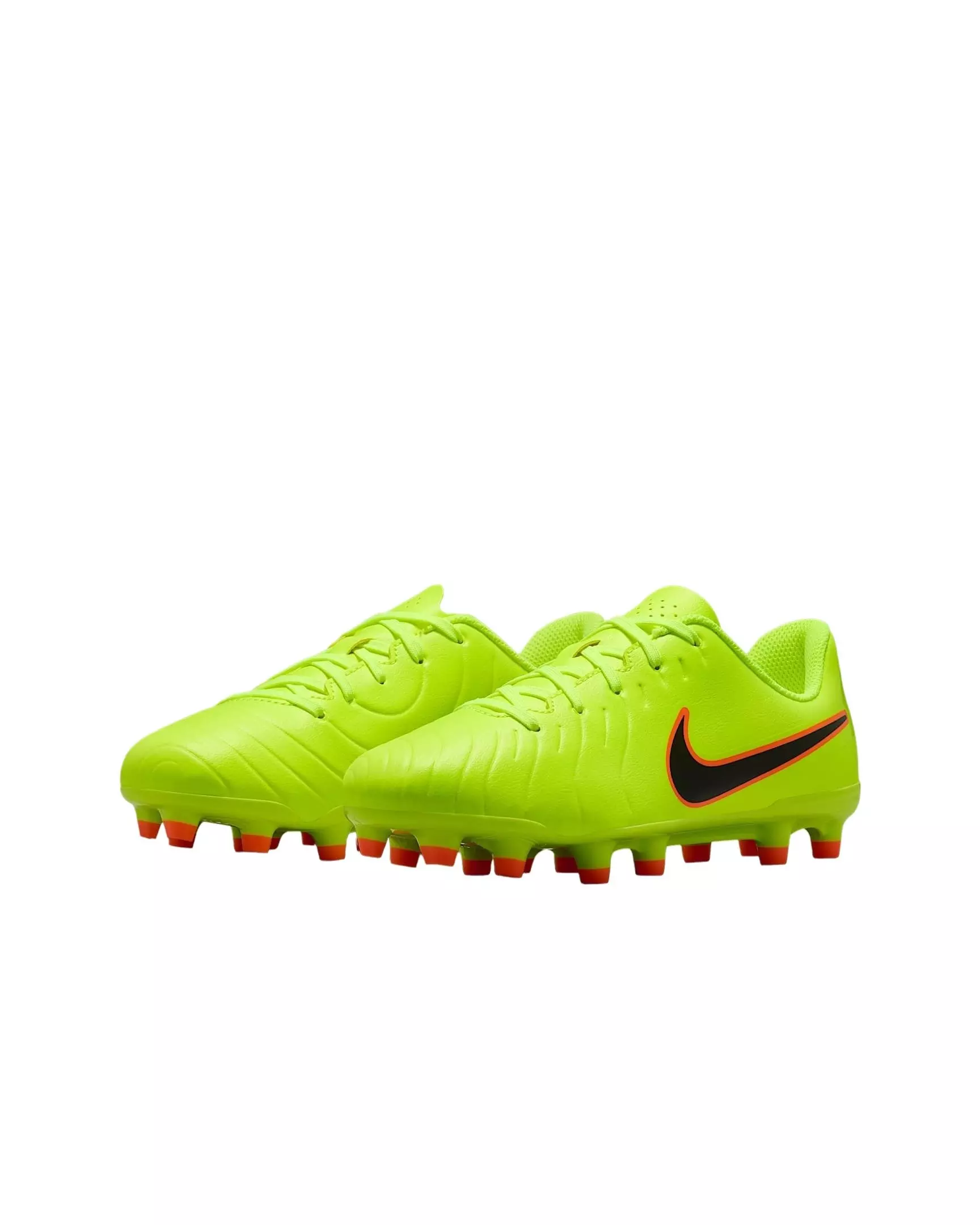 Nike Jr. Tiempo Legend 10 Club MG "Volt/Black" Grade School Kids' Soccer Cleat - VOLT/BLACK