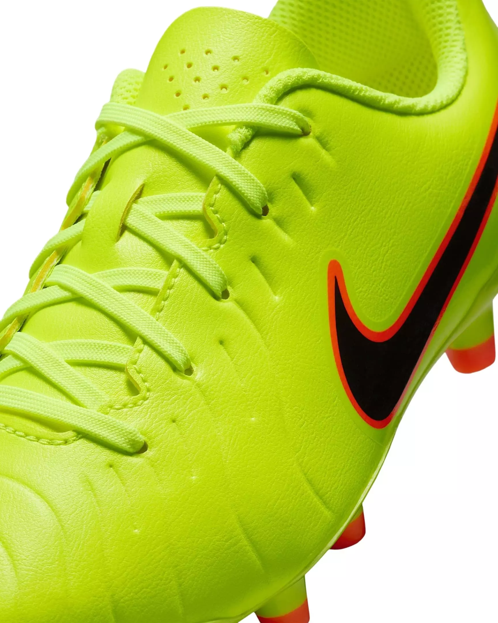 Nike Jr. Tiempo Legend 10 Club MG "Volt/Black" Grade School Kids' Soccer Cleat - VOLT/BLACK