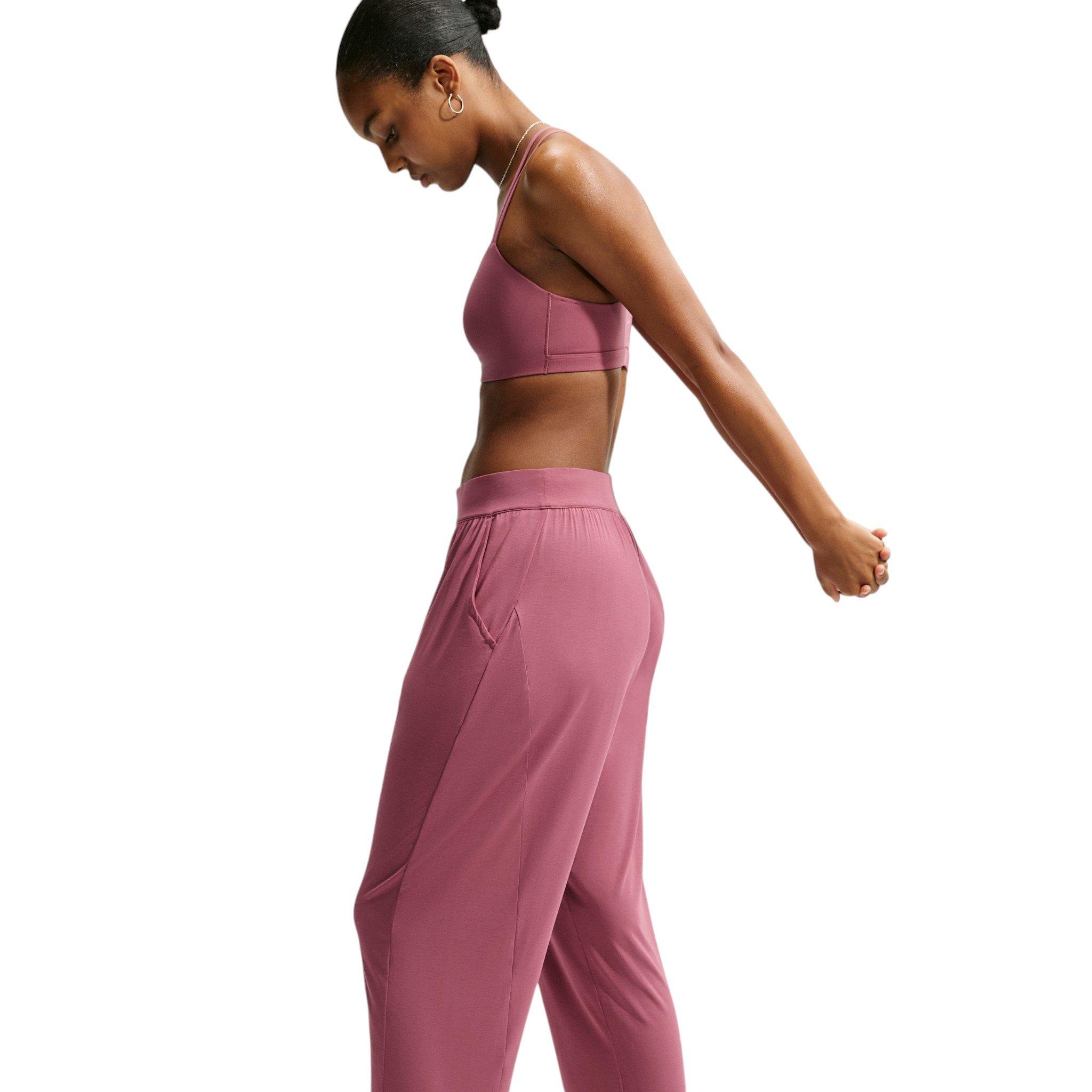 Nike Women's Zenvy Loose Mid-Rise Pants - Pink Smoke - PINK SMOKE