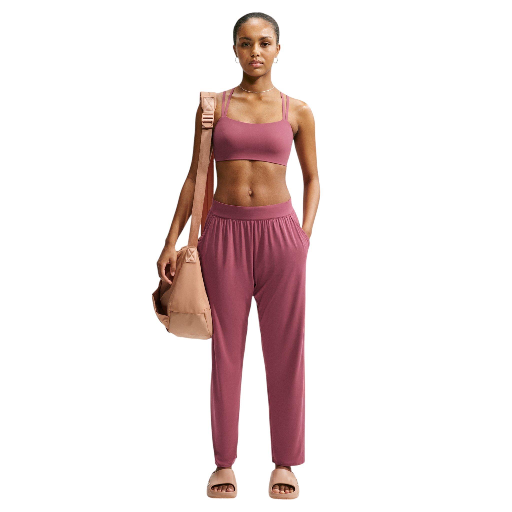 Nike Women's Zenvy Loose Mid-Rise Pants - Pink Smoke - PINK SMOKE