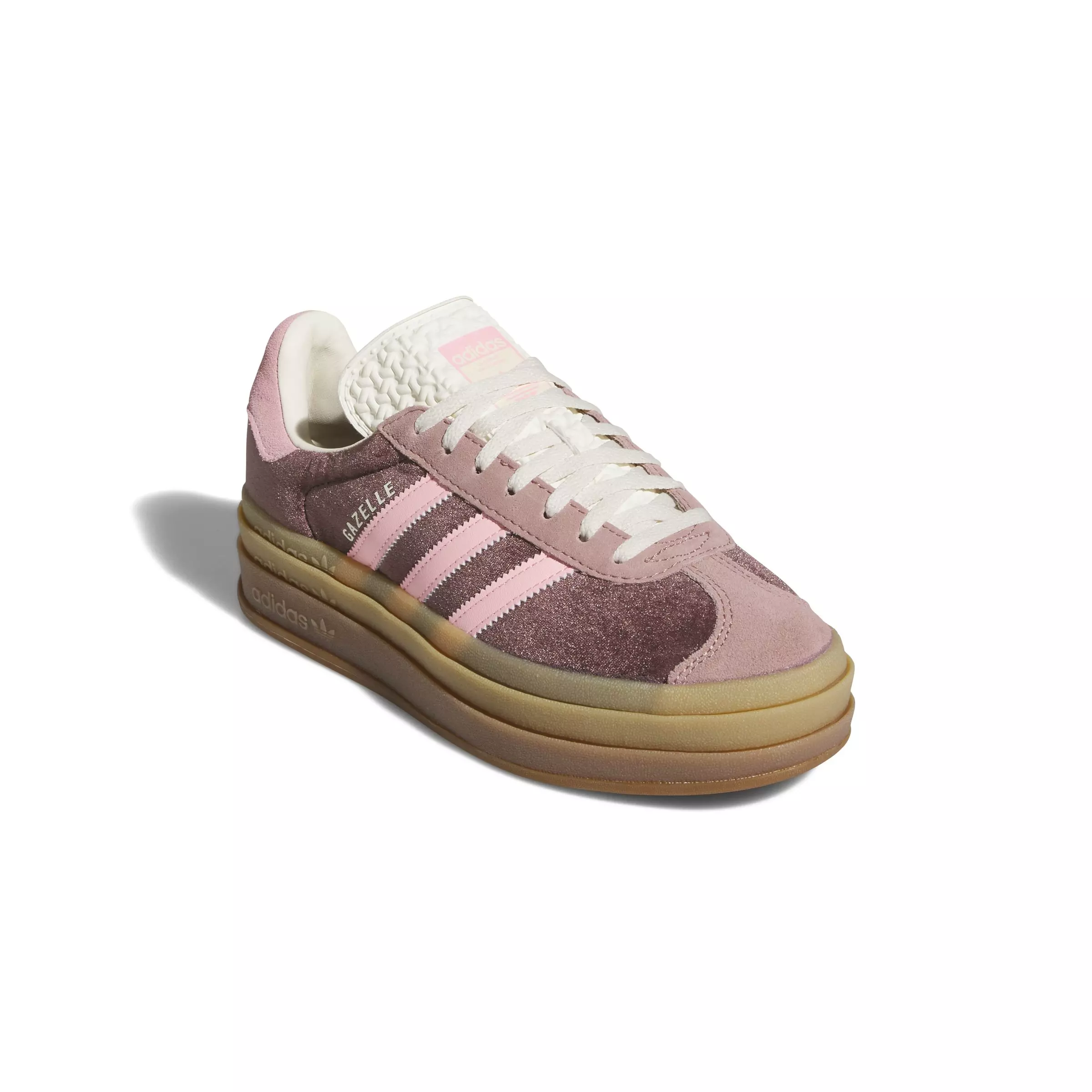 adidas Originals Gazelle Bold "Shadow Brown/Warm Clay/Glow Pink" Women's Shoe - BROWN/CLAY/PINK
