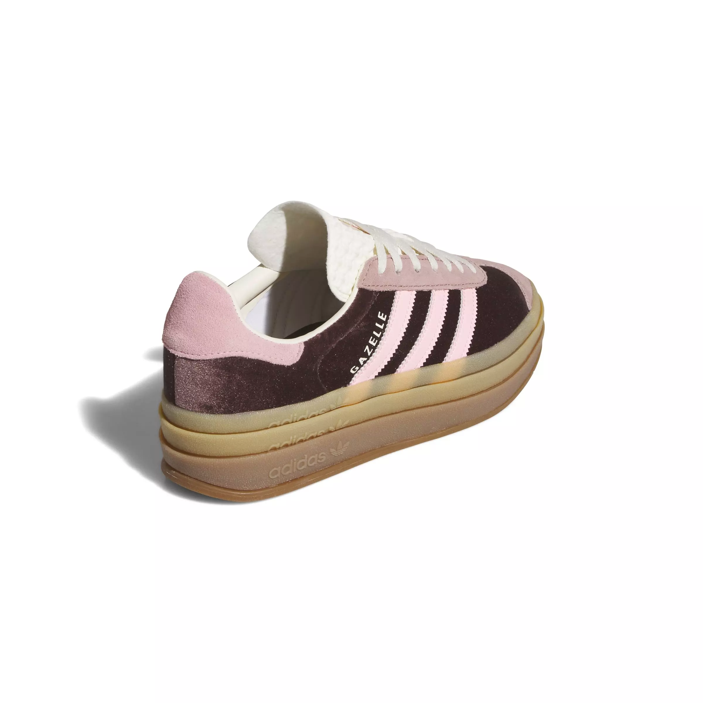 adidas Originals Gazelle Bold "Shadow Brown/Warm Clay/Glow Pink" Women's Shoe - BROWN/CLAY/PINK