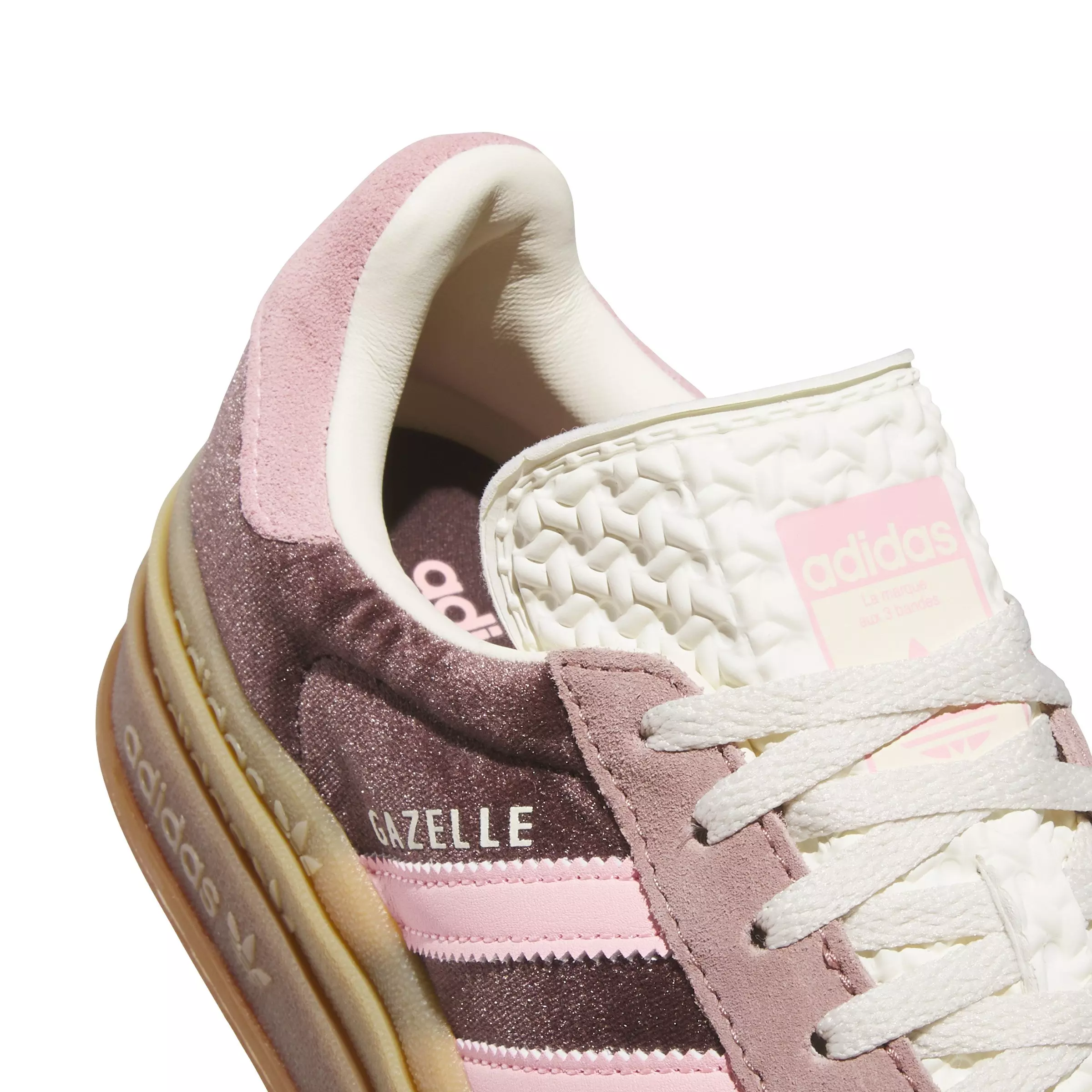 adidas Originals Gazelle Bold "Shadow Brown/Warm Clay/Glow Pink" Women's Shoe - BROWN/CLAY/PINK