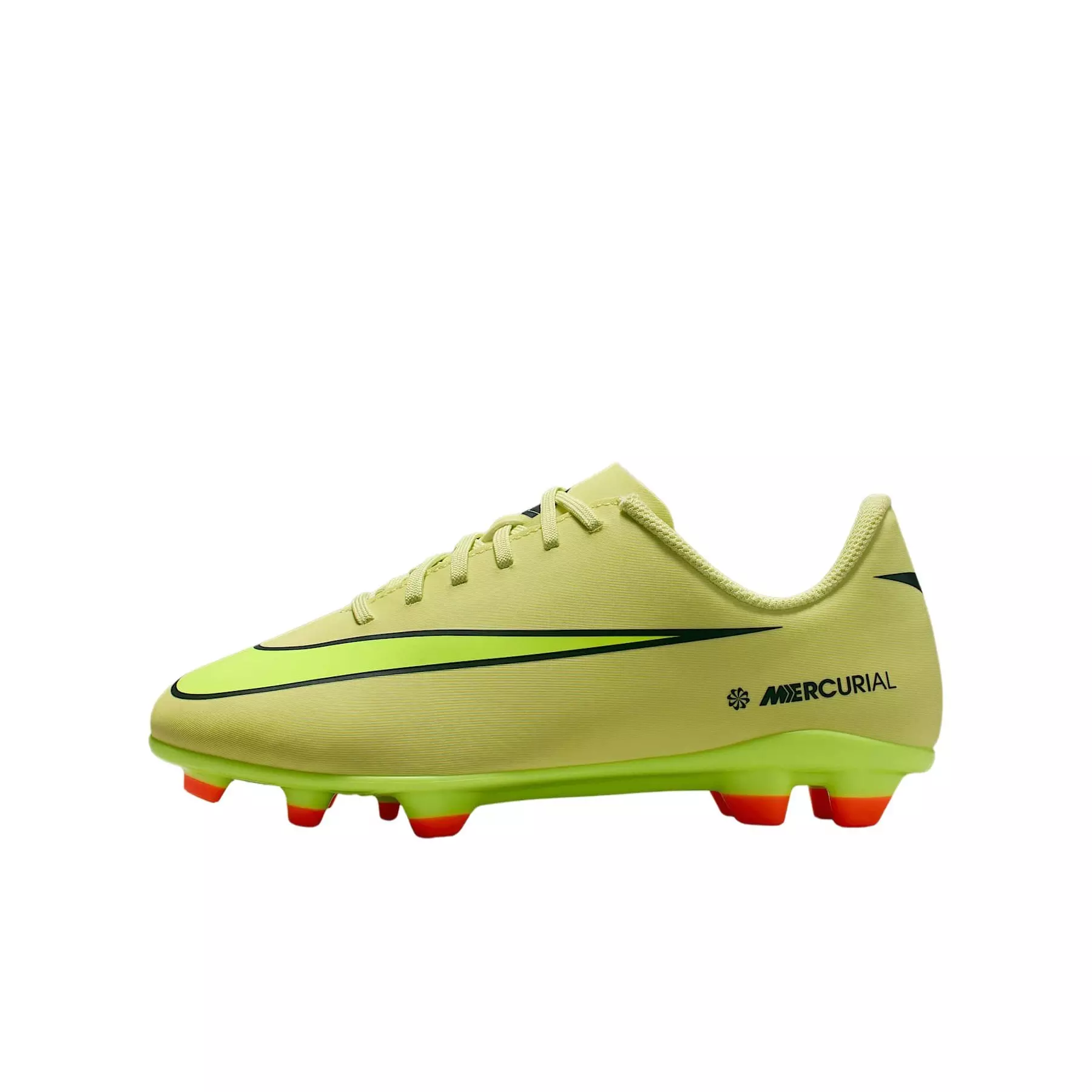 Nike Jr. Mercurial Vapor 16 Club MG "Limelight/Hyper Crimson/Volt" Grade School Kids' Soccer Cleat - LIMELIGHT/CRIMSON/VOLT