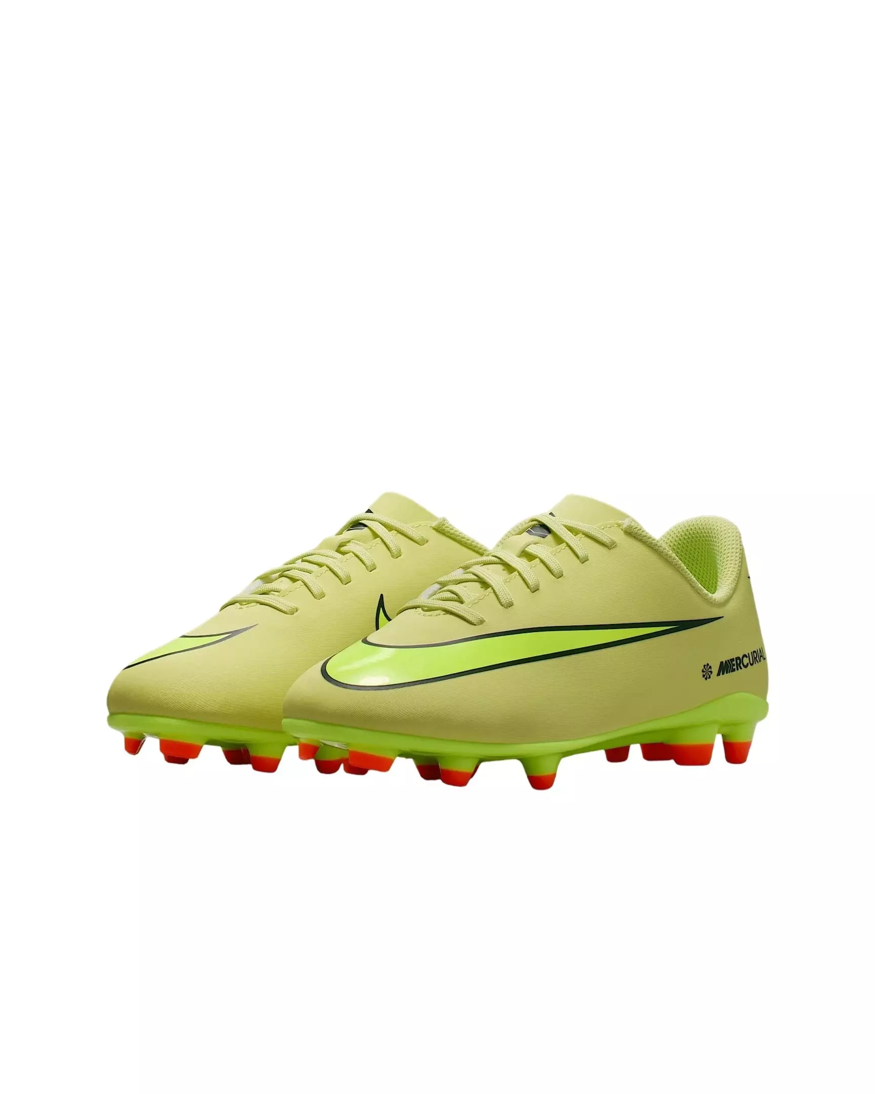Nike Jr. Mercurial Vapor 16 Club MG "Limelight/Hyper Crimson/Volt" Grade School Kids' Soccer Cleat - LIMELIGHT/CRIMSON/VOLT