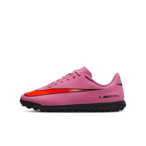 Nike Jr. Mercurial Vapor 16 Club Turf "Magic Flamingo/Crimson/Black" Grade School Kids' Soccer Shoe
