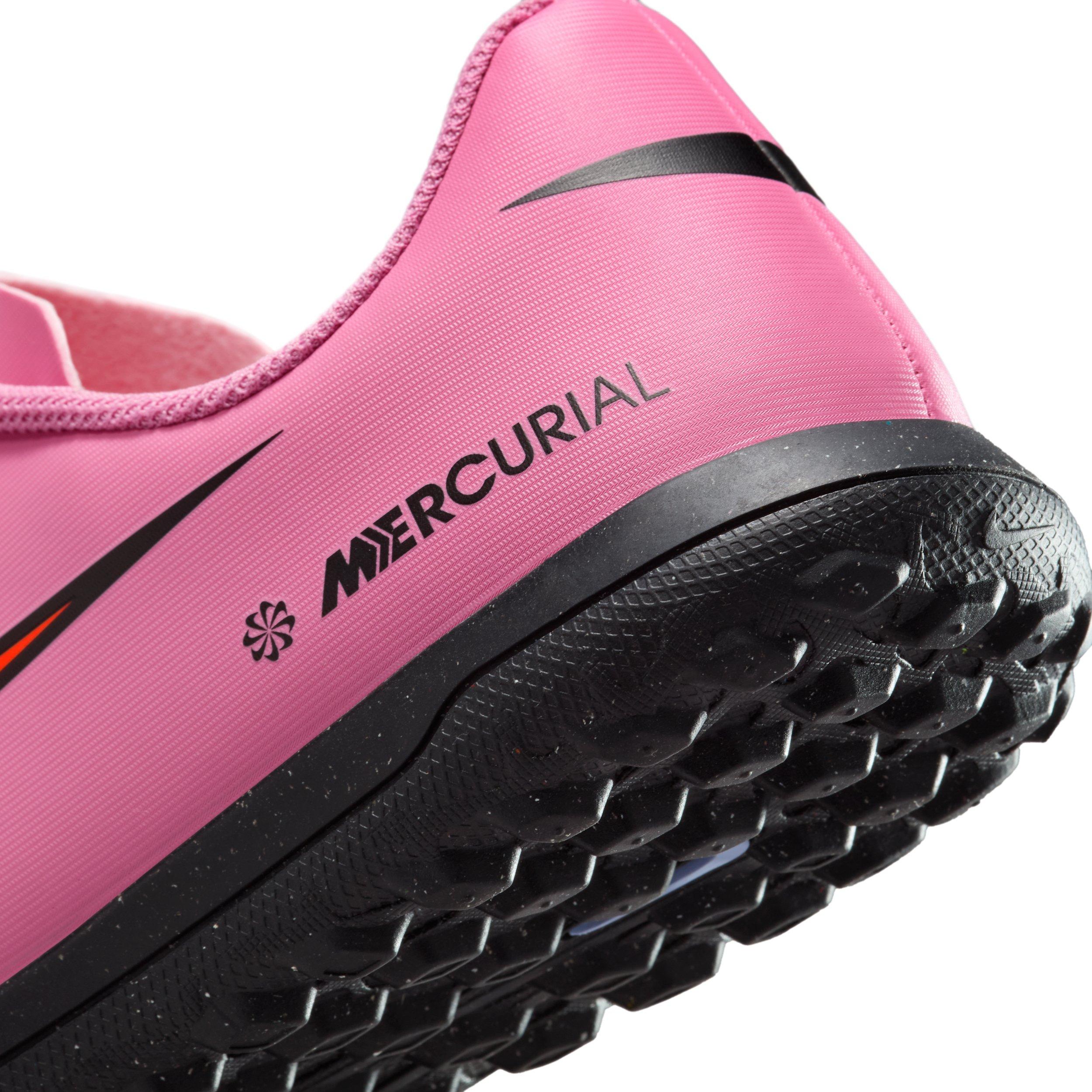 Nike Jr. Mercurial Vapor 16 Club Turf Grade School Kids' "Magic Flamingo/Crimson/Black" Soccer Shoe