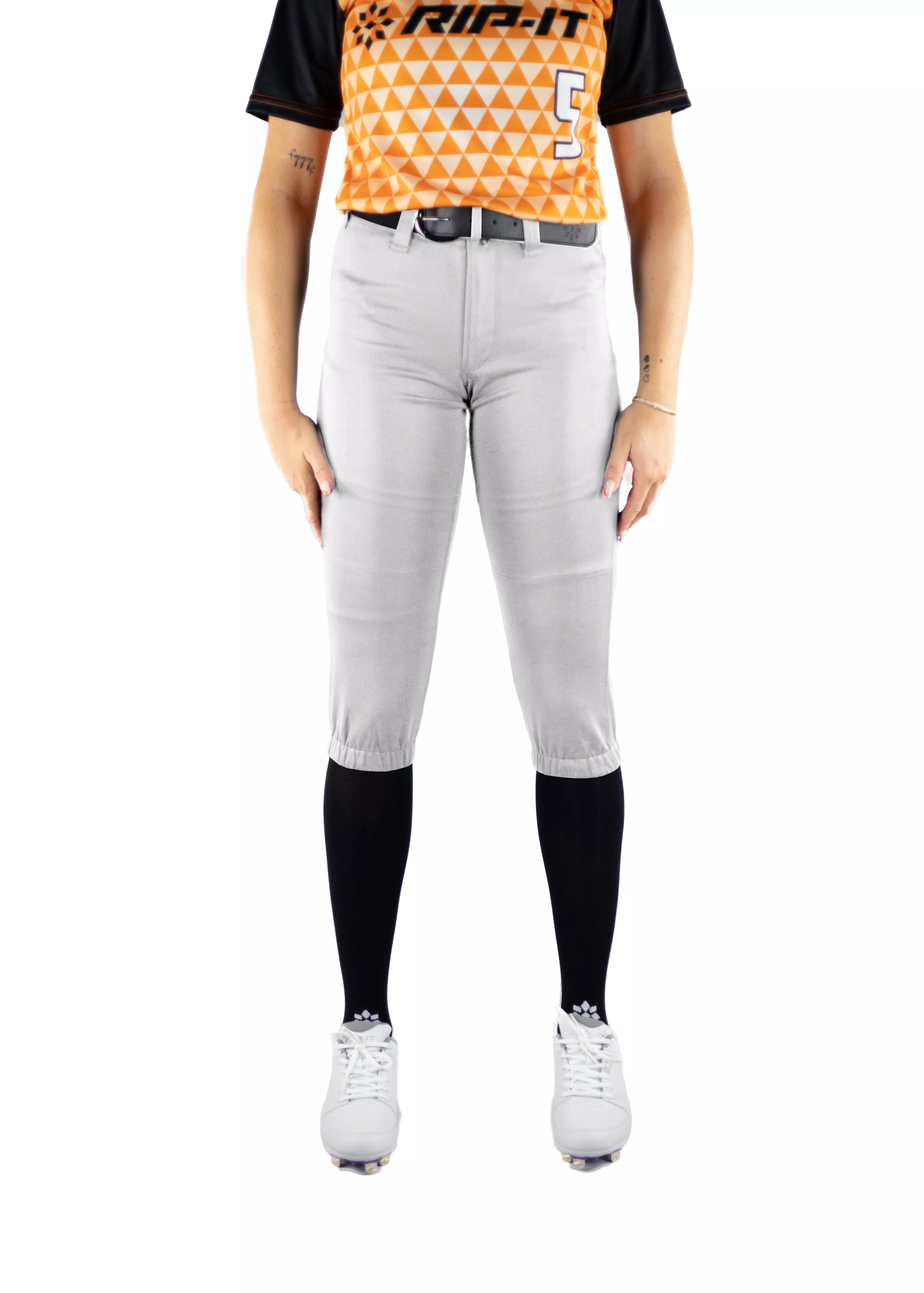 RIP-IT Women's Revolution Athletic Softball Pants - White - WHITE