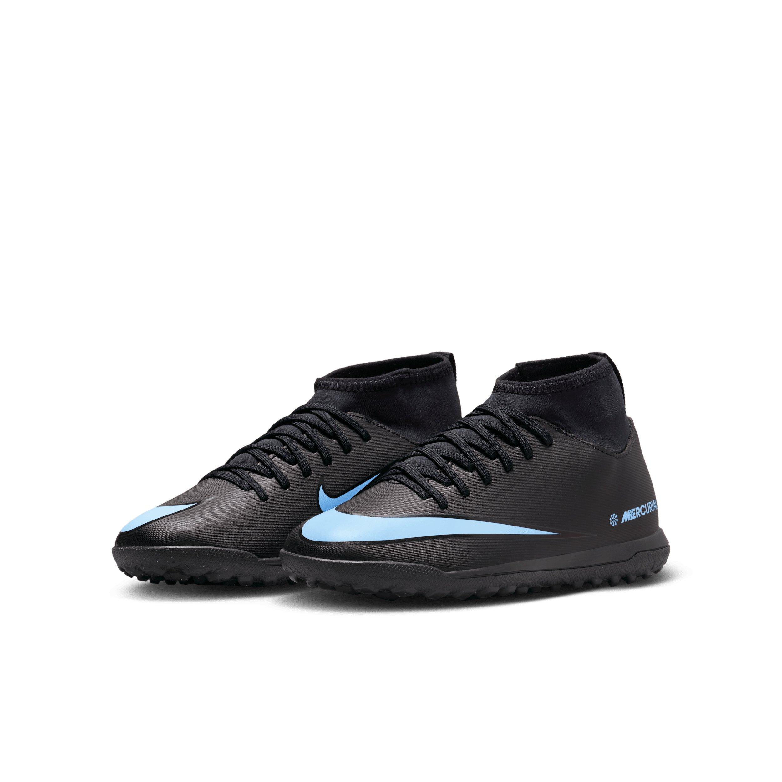 Nike Jr. Mercurial Superfly 10 Club Turf Grade School Kids' "Black/Black" Soccer Shoe