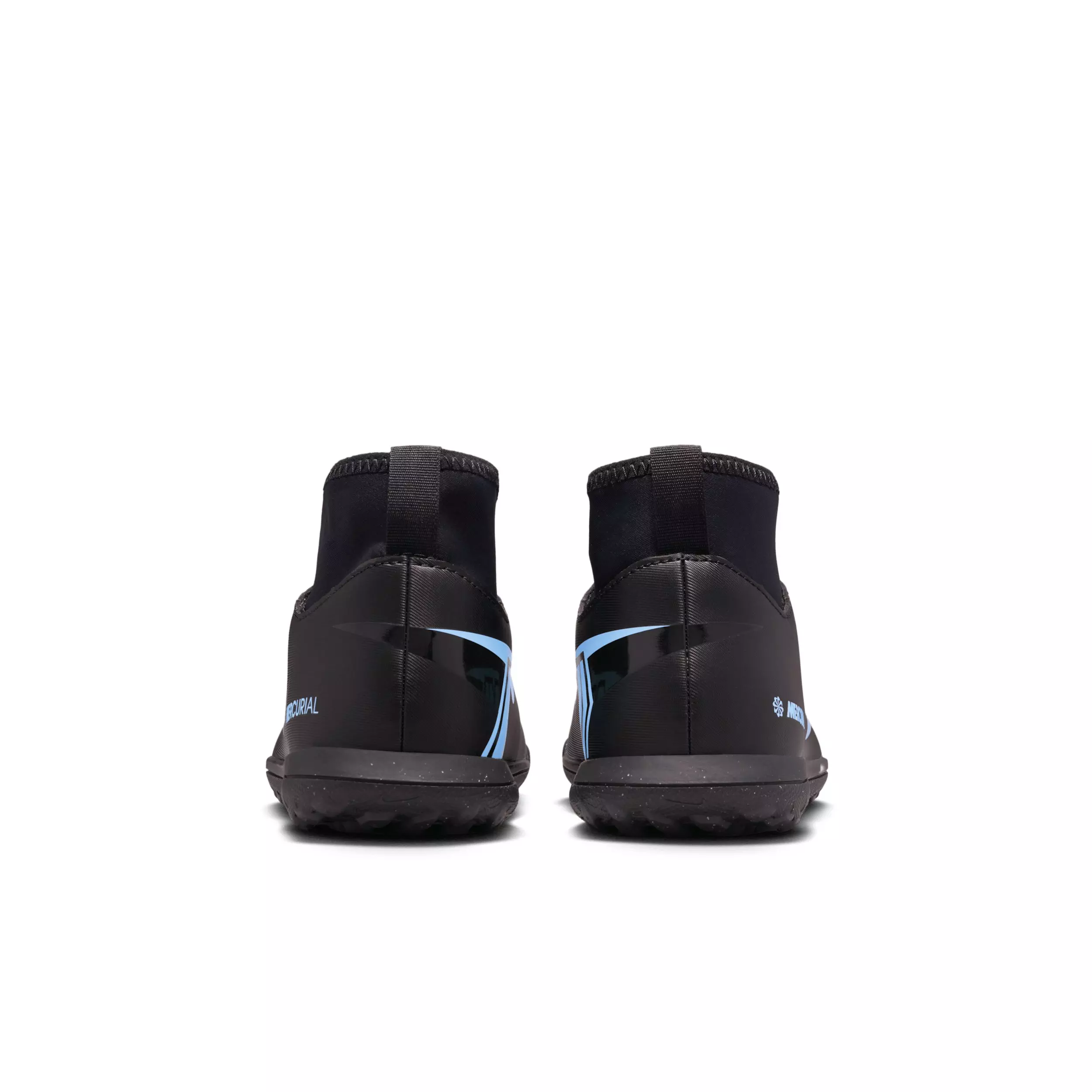 Nike Jr. Mercurial Superfly 10 Club Turf "Black/Black" Grade School Kids' Soccer Shoe - BLACK/BLACK