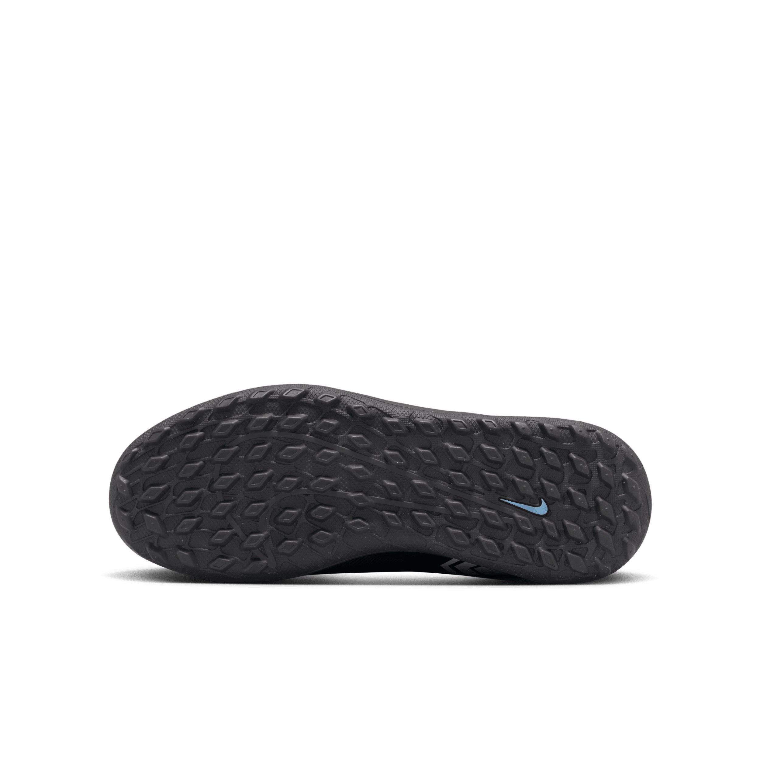 Nike Jr. Mercurial Superfly 10 Club Turf Grade School Kids' "Black/Black" Soccer Shoe