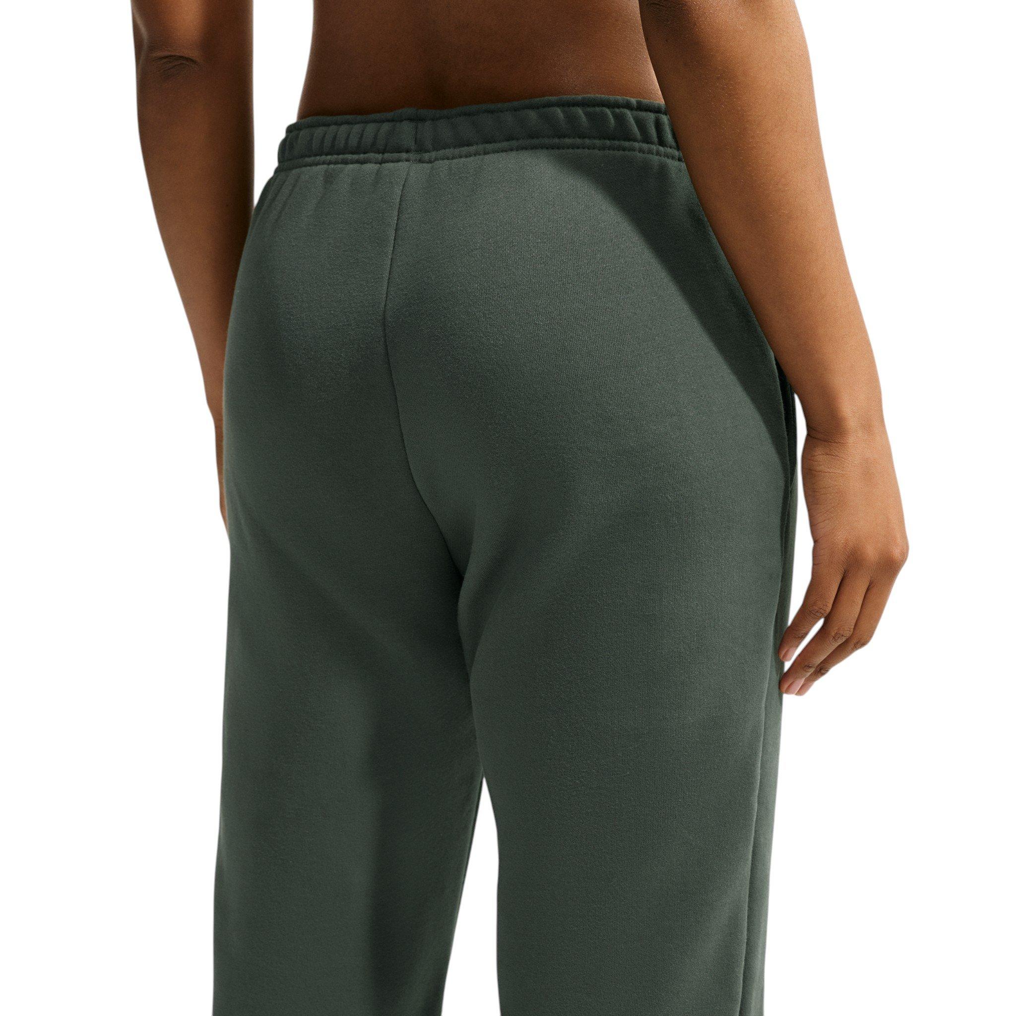 Nike Women's Studio Fleece Med-Weight Mid-Rise Joggers - Camo Green - CAMO GREEN