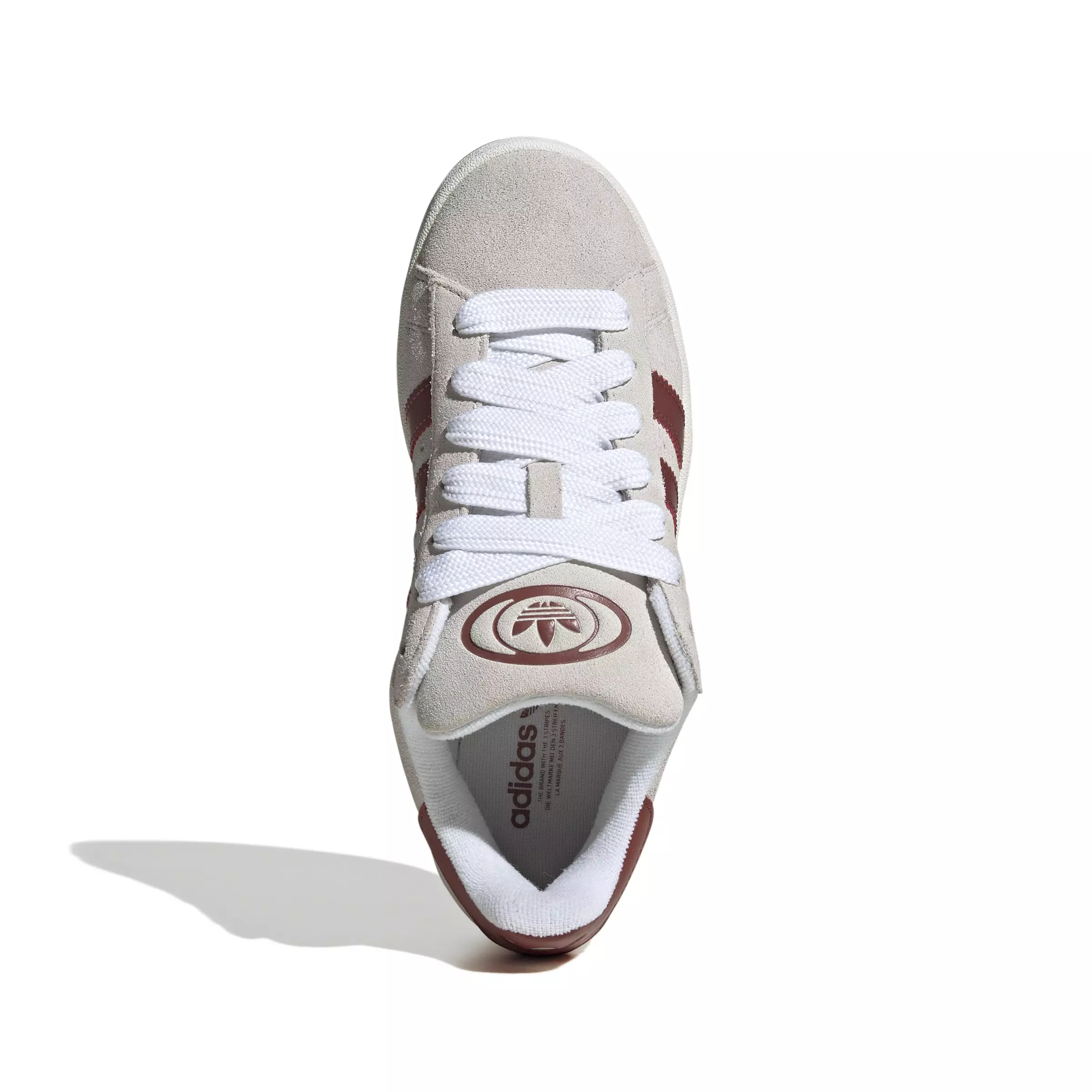 adidas Originals Campus 00s "Crystal White/Core White/Preloved Ruby" Women's Shoe - WHITE/WHITE/RUBY
