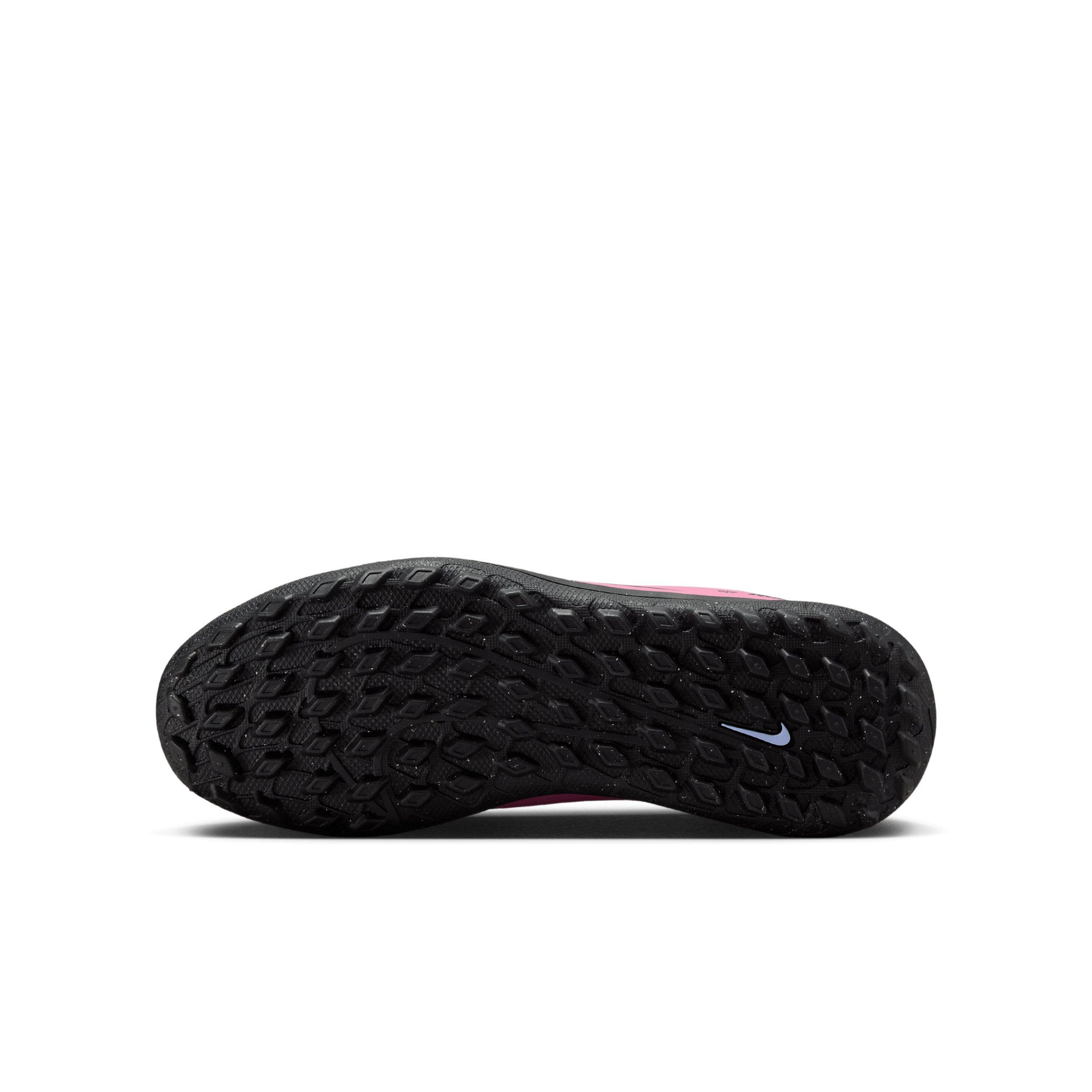 Nike Jr. Mercurial Superfly 10 Club Turf Grade School Kids' "Flamingo/Crimson/Black" Soccer Shoe