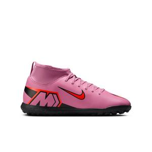 Nike Jr. Mercurial Superfly 10 Club Turf "Flamingo/Crimson/Black" Grade School Kids' Soccer Shoe