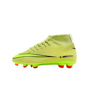 Nike Jr. Mercurial Superfly 10 Club MG "Limelight/Crimson/Volt" Grade School Kids' Soccer Cleat