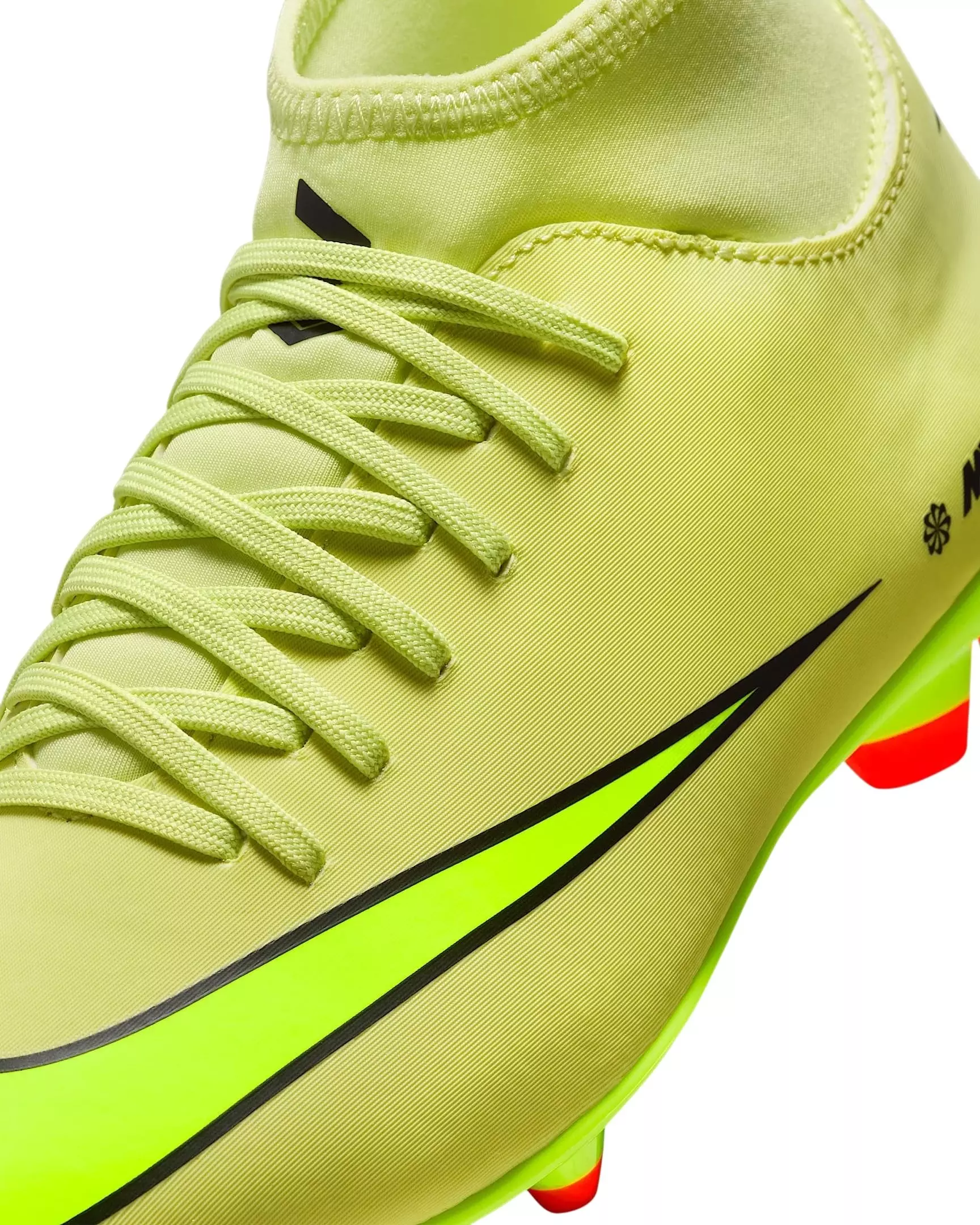 Nike Jr. Mercurial Superfly 10 Club MG "Limelight/Crimson/Volt" Grade School Kids' Soccer Cleat - LIMELIGHT/CRIMSON/VOLT