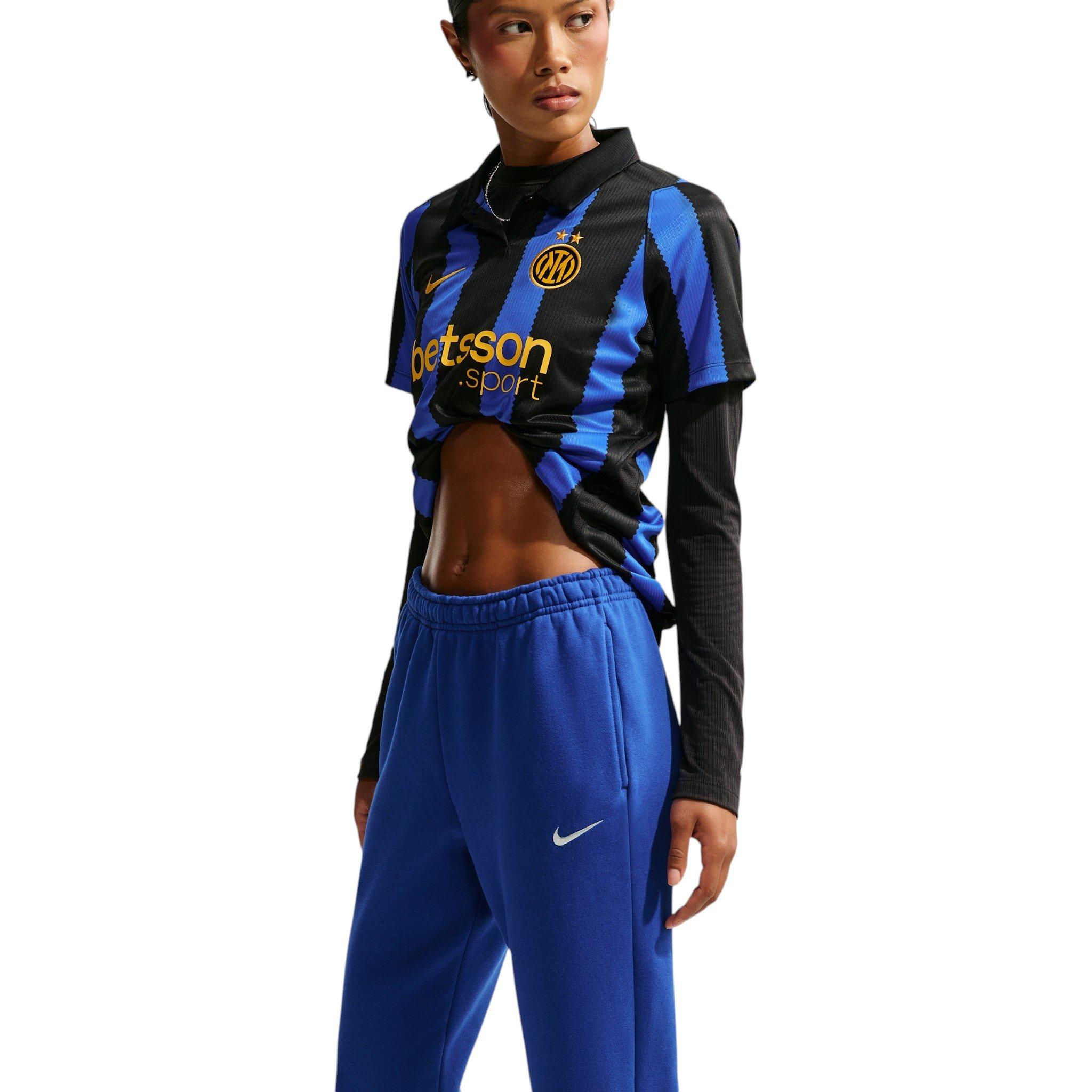 Nike Women's Studio Fleece Med-Weight Mid-Rise Joggers - Royal - ROYAL