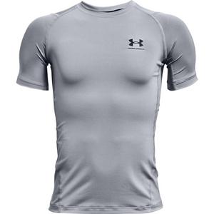 Under Armour Big Boys' HeatGear® Armour Short Sleeve Shirt - Silver/Black