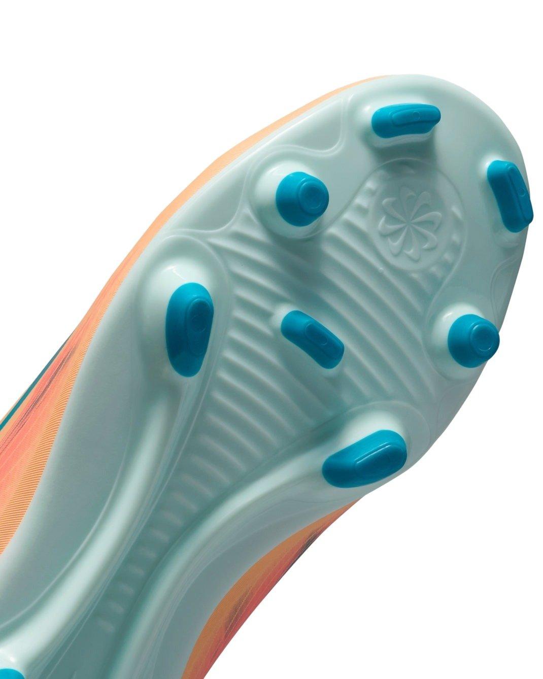Nike Jr. Mercurial Superfly 10 Club MG Grade School Kids' "Melon Tint/Igloo/Turquoise" Soccer Cleat