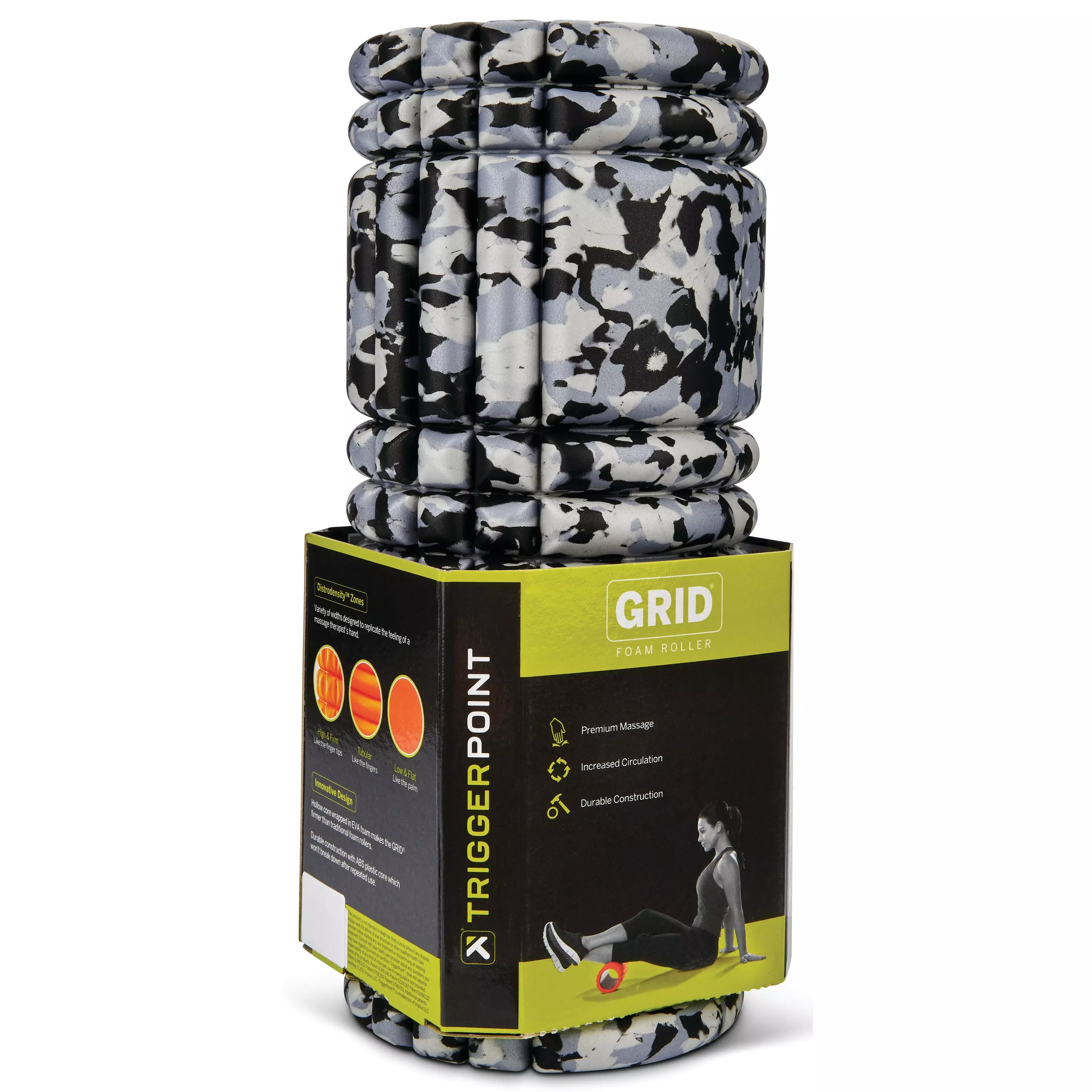TriggerPoint GRID 1.0 Foam Roller - CAMO GREY