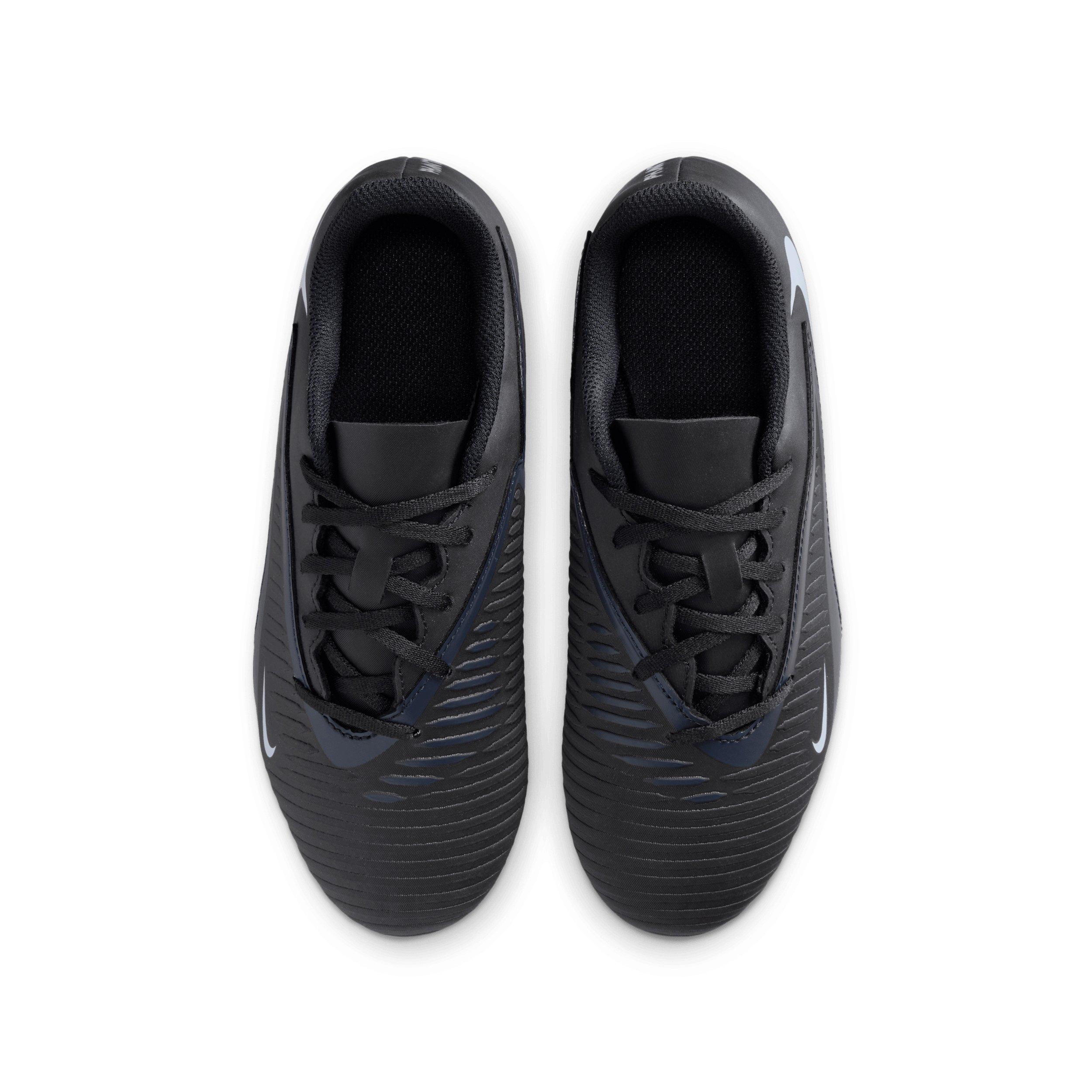 Nike Jr. Phantom 6 Low Club MG "Black/Black" Grade School Kids' Soccer Cleat - BLACK/BLACK Thumbnail View 4