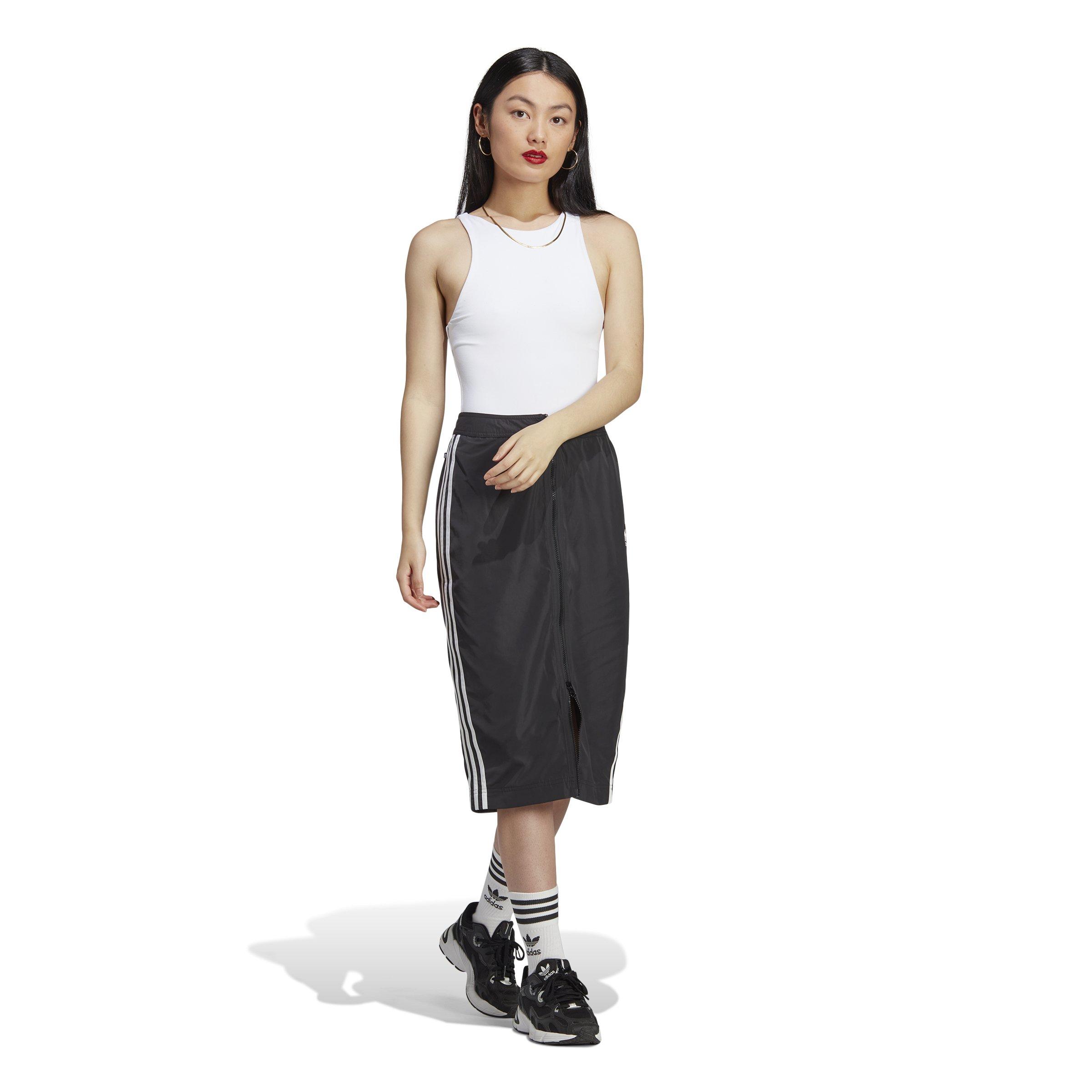 adidas Originals Women's Adicolor Classics Long Track Skirt-Black - BLACK Thumbnail View 5