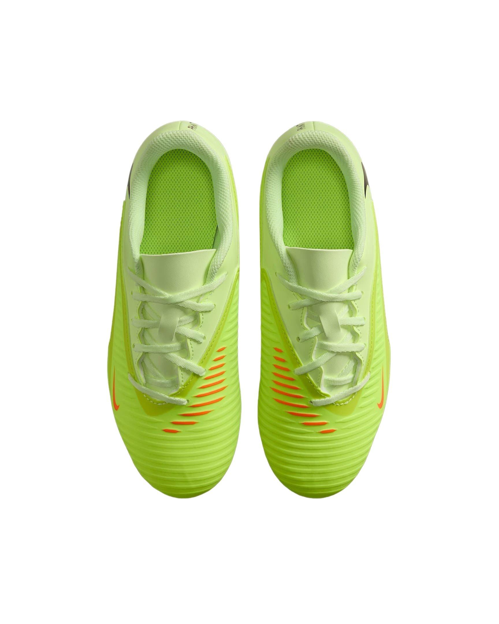 Nike Jr. Phantom 6 Low Club MG Grade School Kids' "Hyper Crimson/Limelight/Black" Soccer Cleat