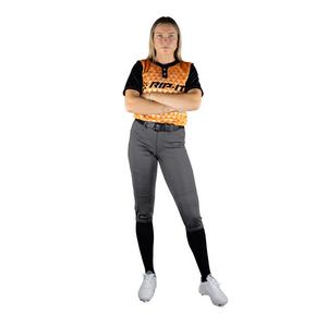 RIP-IT Women's Revolution Straight Softball Pants - Grey