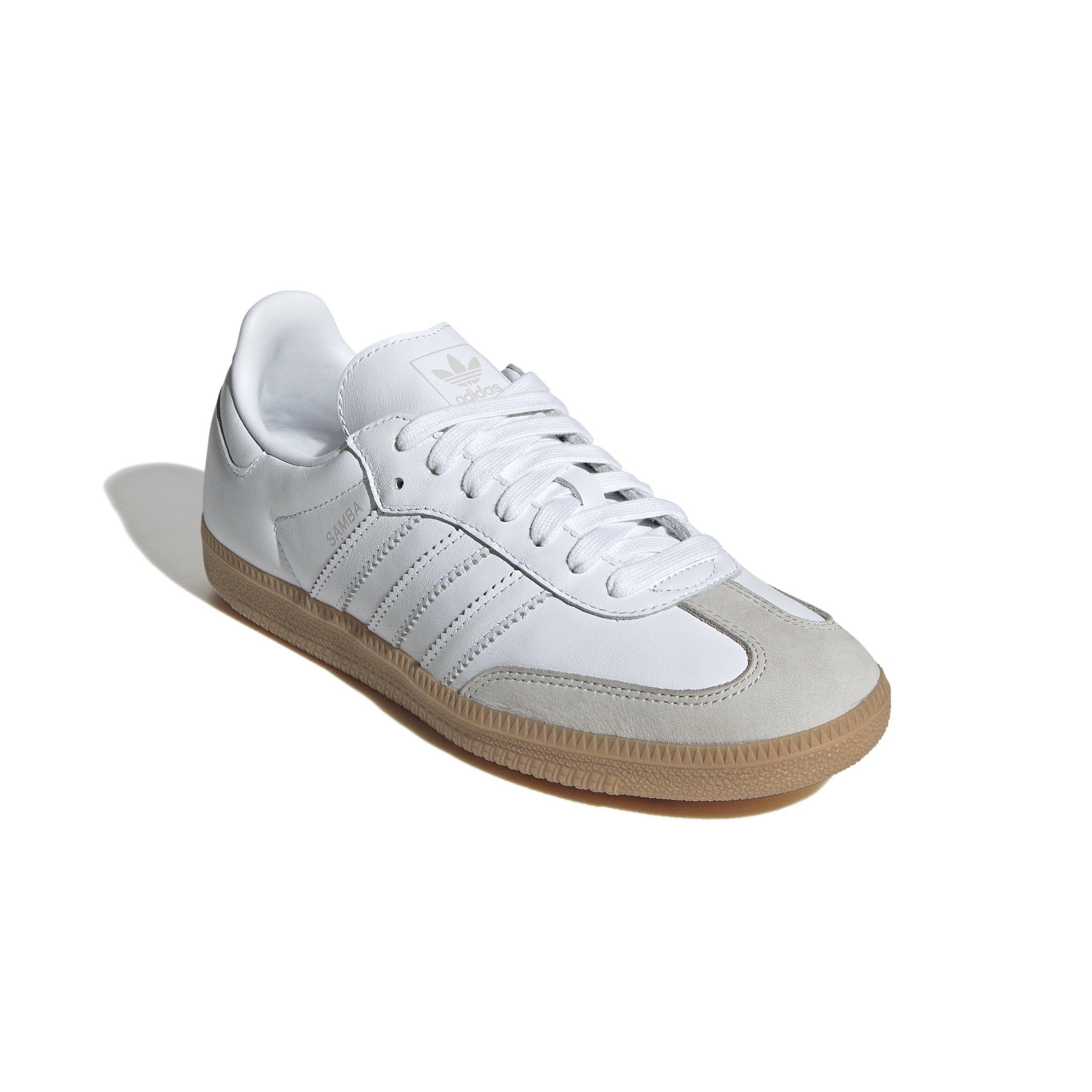 adidas Originals Samba OG "Ftwr White/Ftwr White/Grey One" Women's Shoe - WHITE/WHITE/GREY Thumbnail View 3
