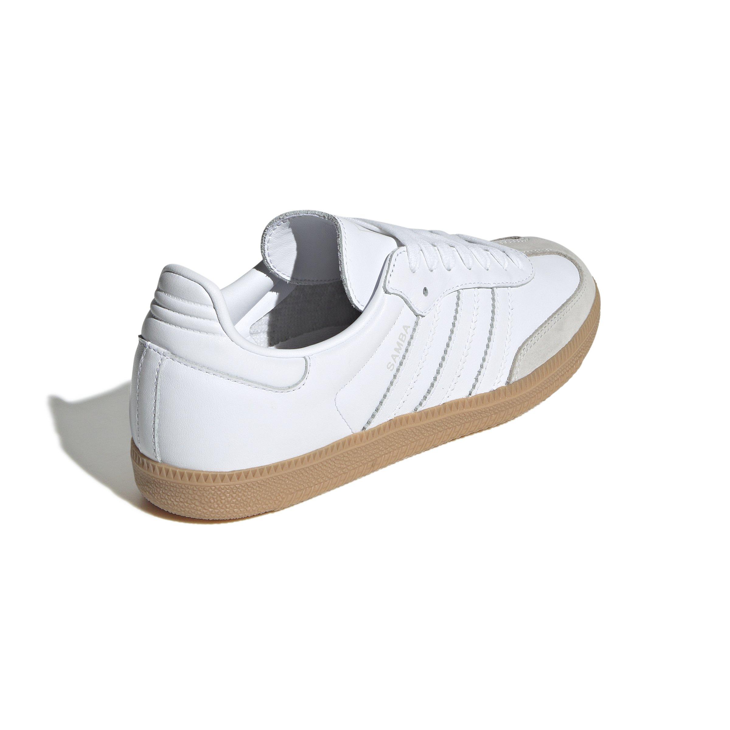 adidas Originals Samba OG "Ftwr White/Ftwr White/Grey One" Women's Shoe - WHITE/WHITE/GREY Thumbnail View 4