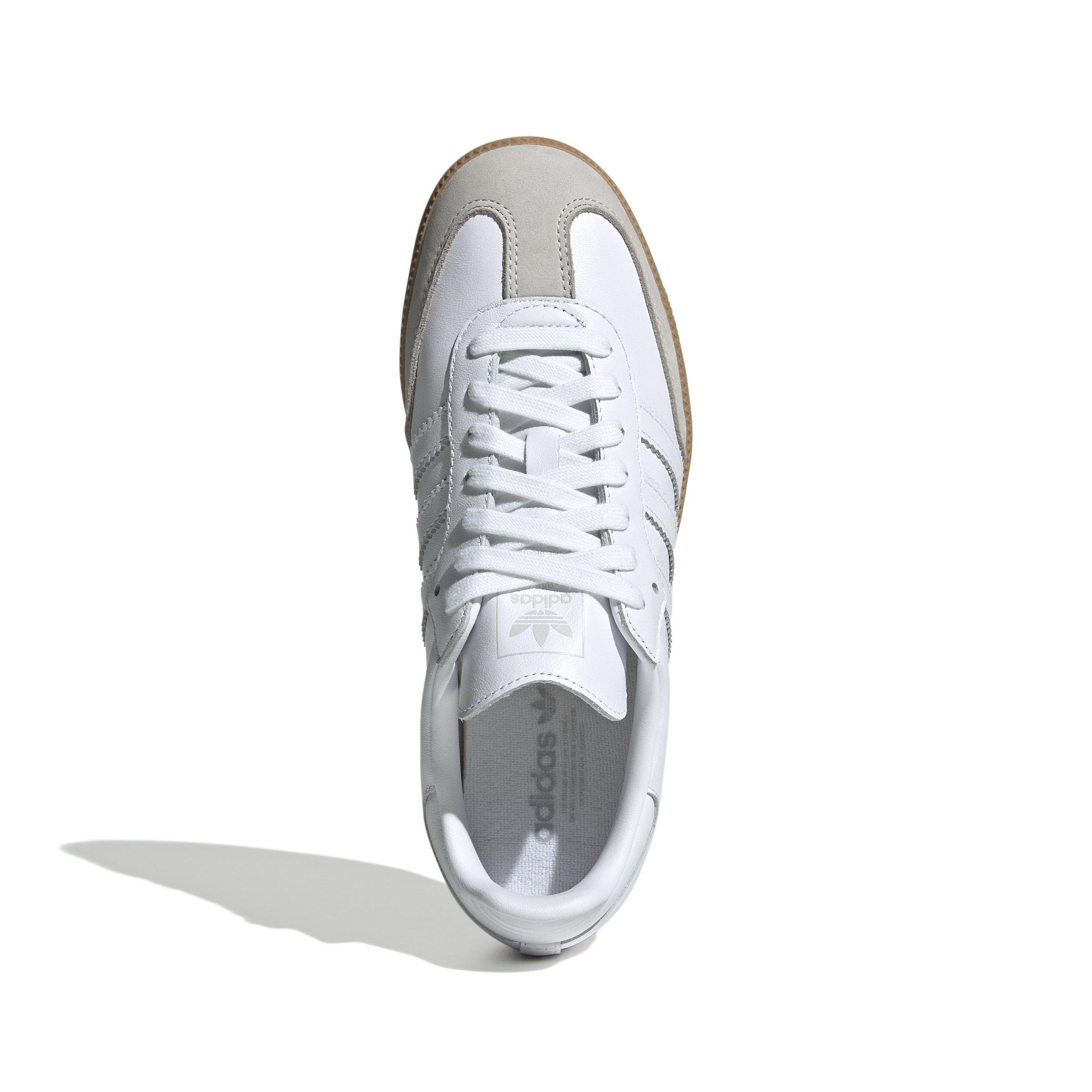adidas Originals Samba OG "Ftwr White/Ftwr White/Grey One" Women's Shoe - WHITE/WHITE/GREY Thumbnail View 5
