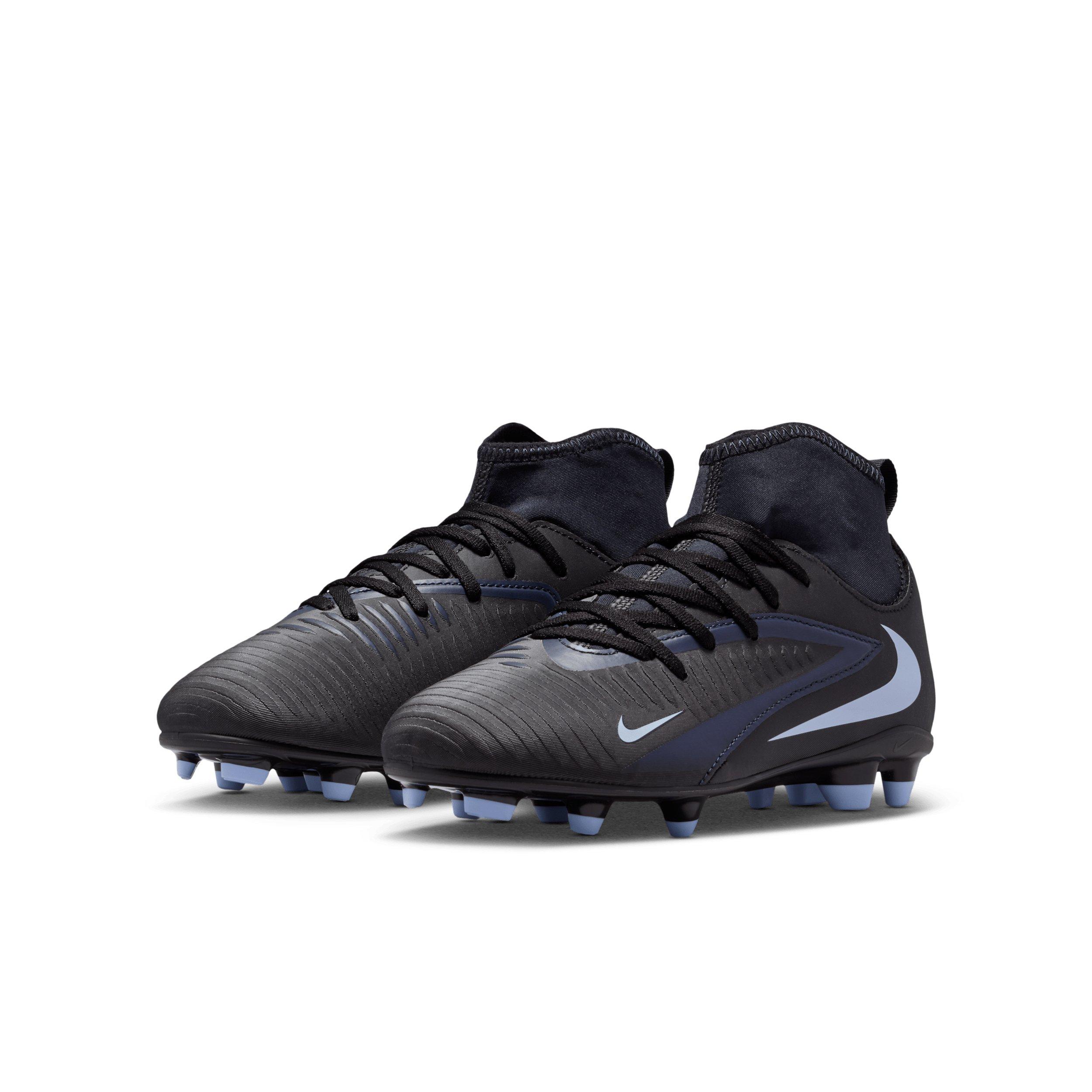 Nike Jr. Phantom 6 High Club MG Grade School Kids' "Black/Black" Soccer Cleat
