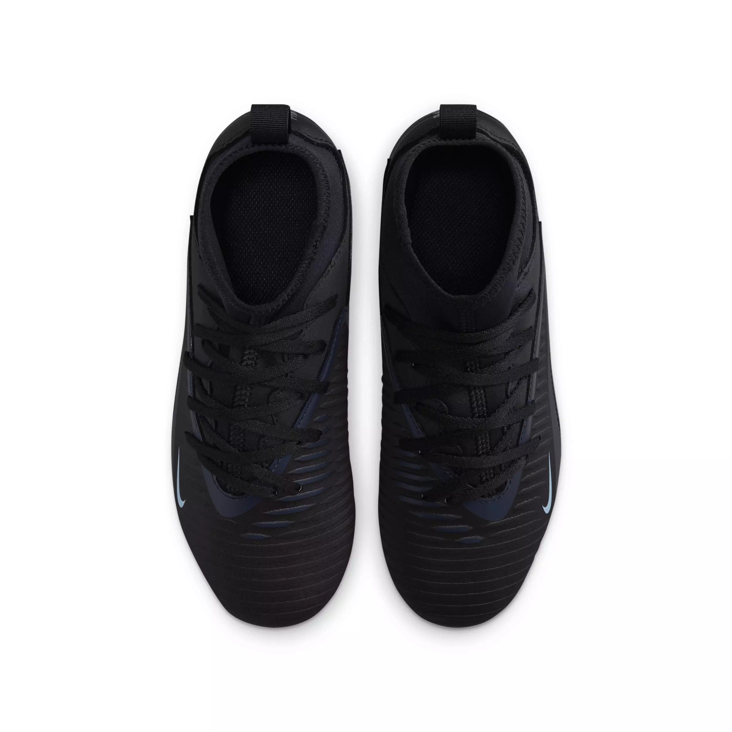 Nike Jr. Phantom 6 High Club MG "Black/Black" Grade School Kids' Soccer Cleat - BLACK/BLACK