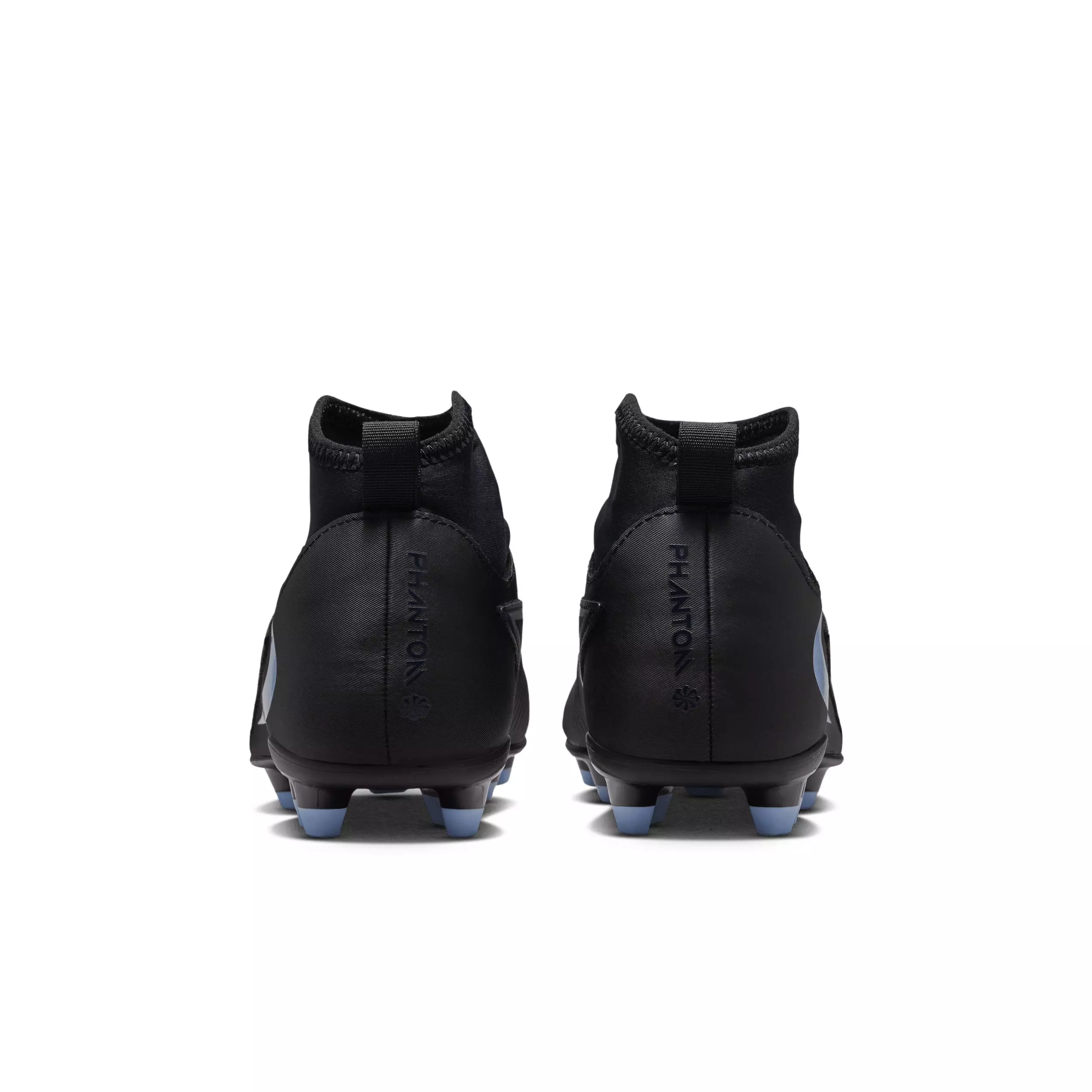 Nike Jr. Phantom 6 High Club MG "Black/Black" Grade School Kids' Soccer Cleat - BLACK/BLACK